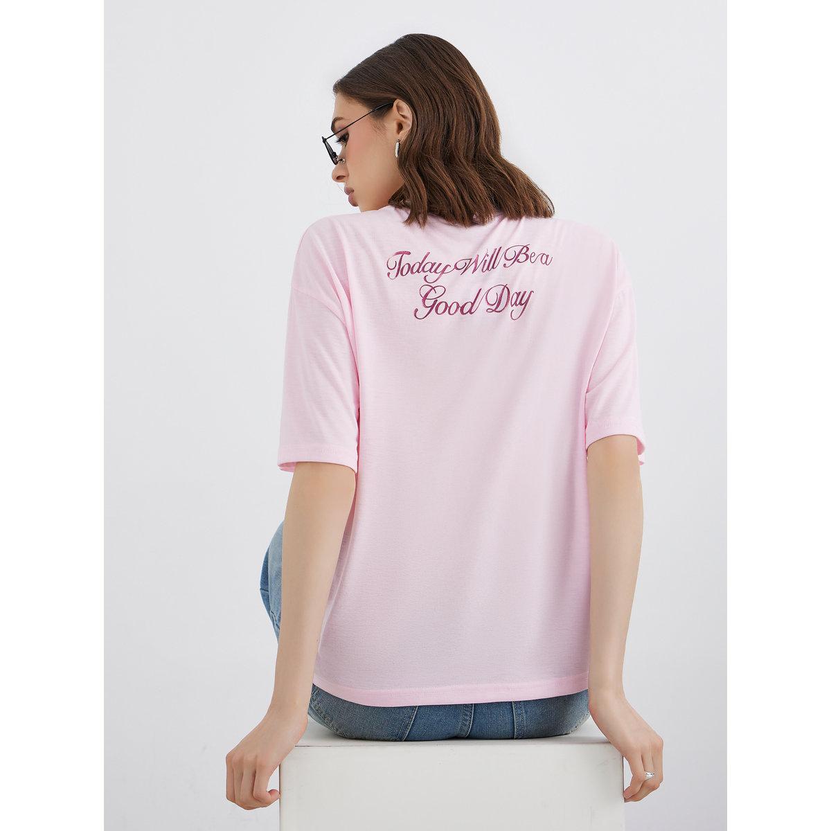 Styli Slogan Print Oversize T-Shirt-women-clothing-tshirts-image-1