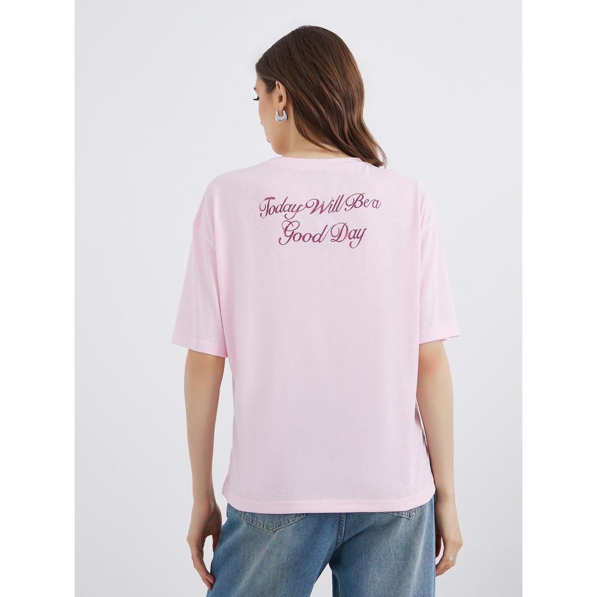 Styli Slogan Print Oversize T-Shirt-women-clothing-tshirts-image-5