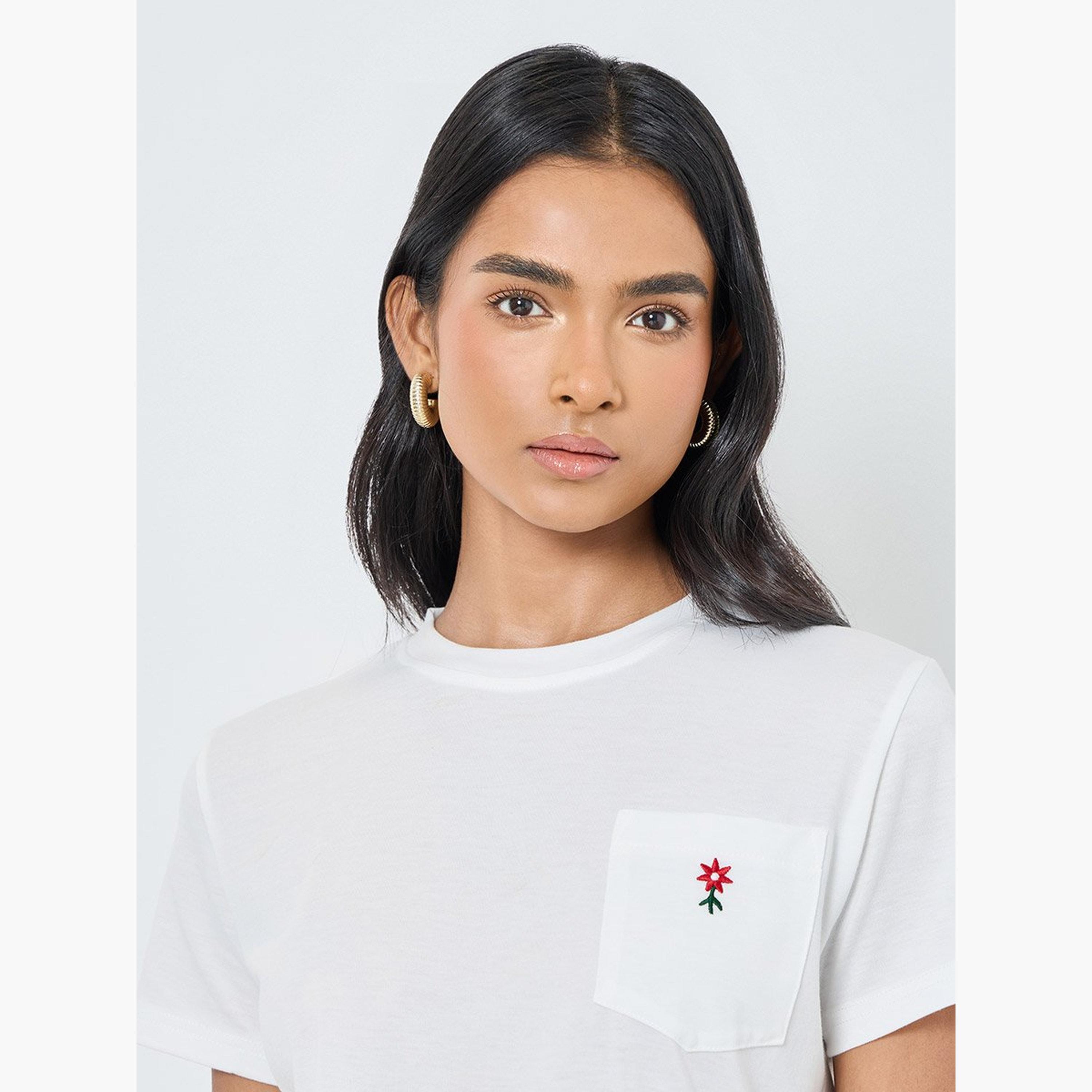 Take Two Embroidered Detail Regular Fit T-Shirt-women-clothing-tshirts-image-4