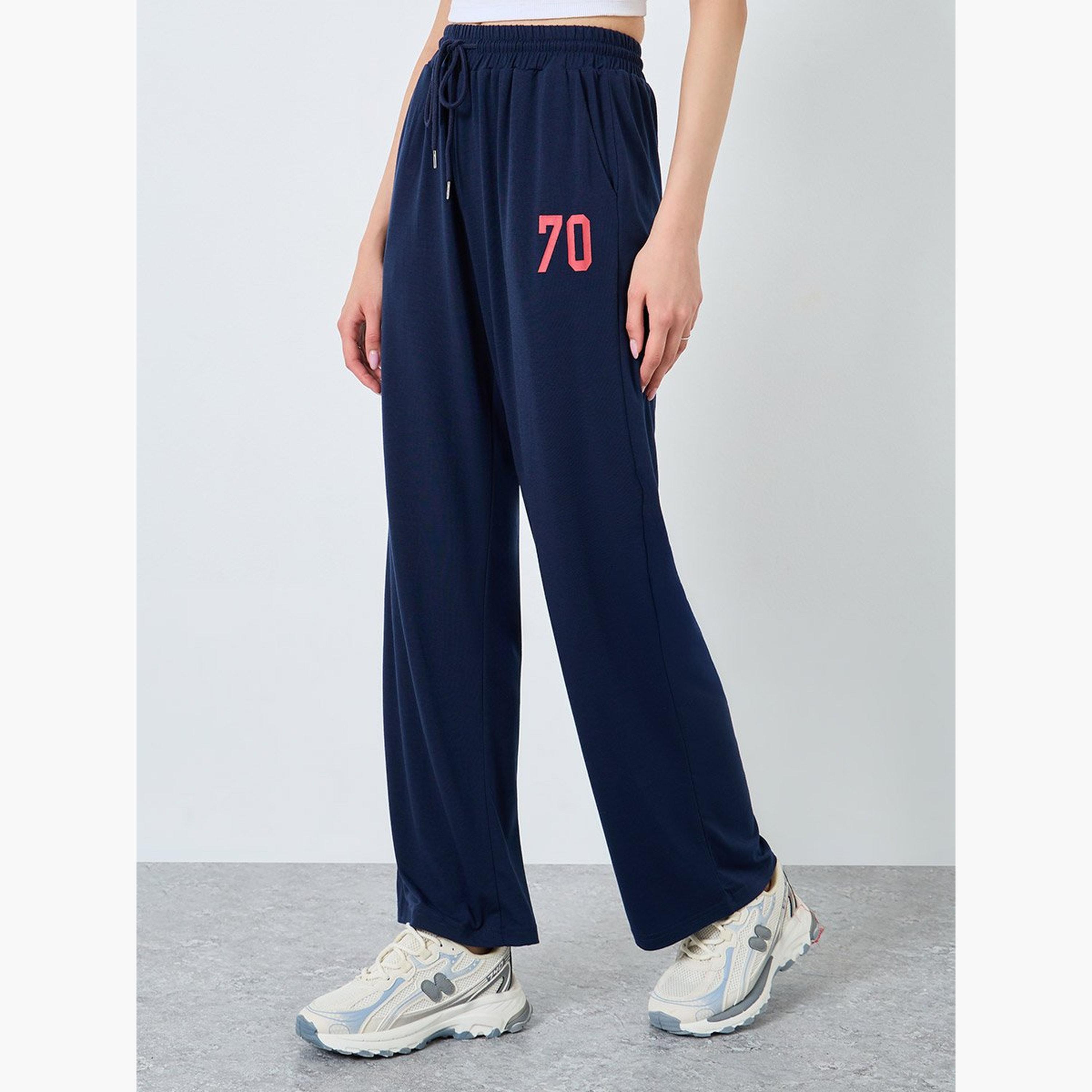 Take Two Women Printed Wide Leg Joggers-women-clothing-bottoms-joggers-image-1