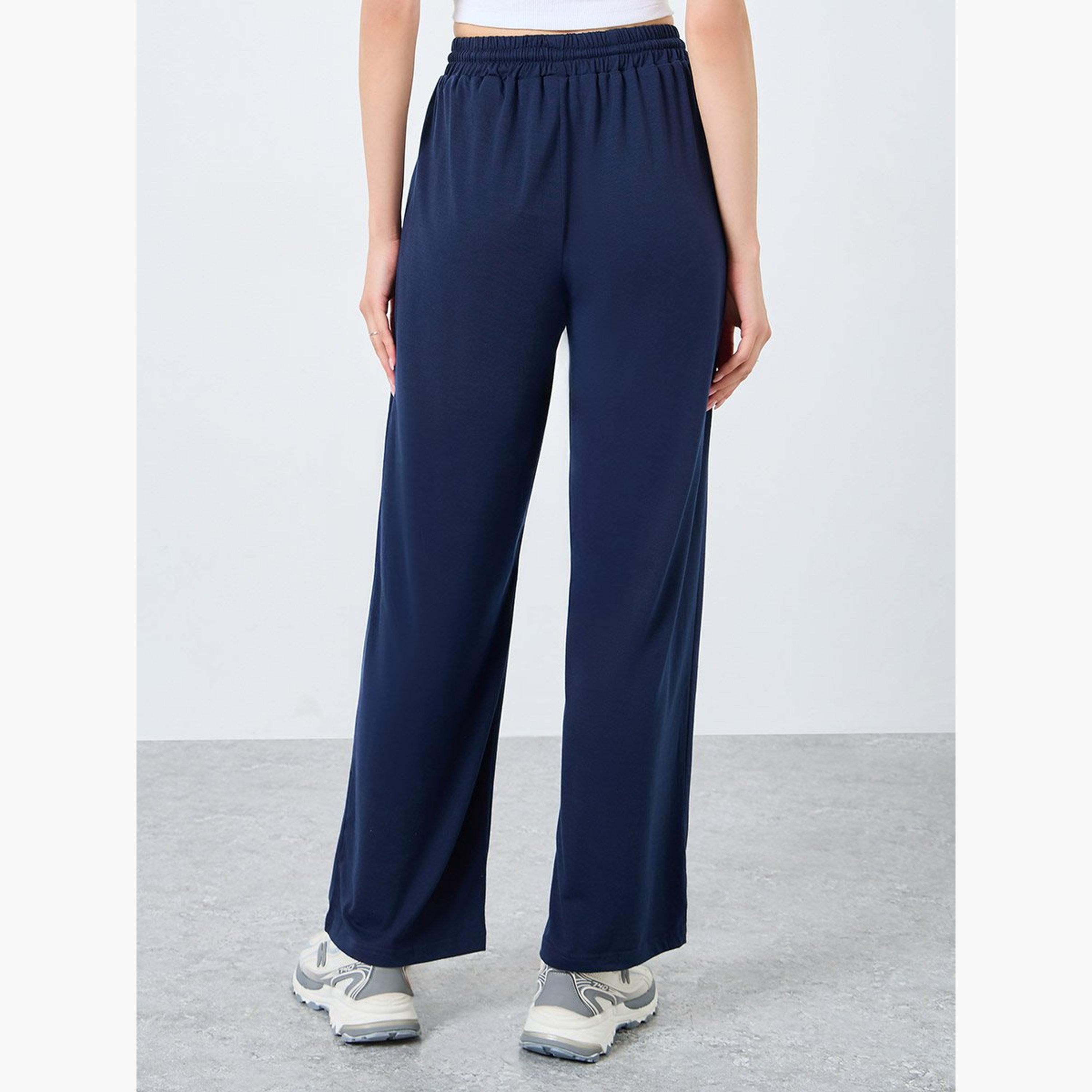 تيك تو - بنطال رياضي للنساء مطبوع واسع الساق-women-clothing-bottoms-joggers-image-4