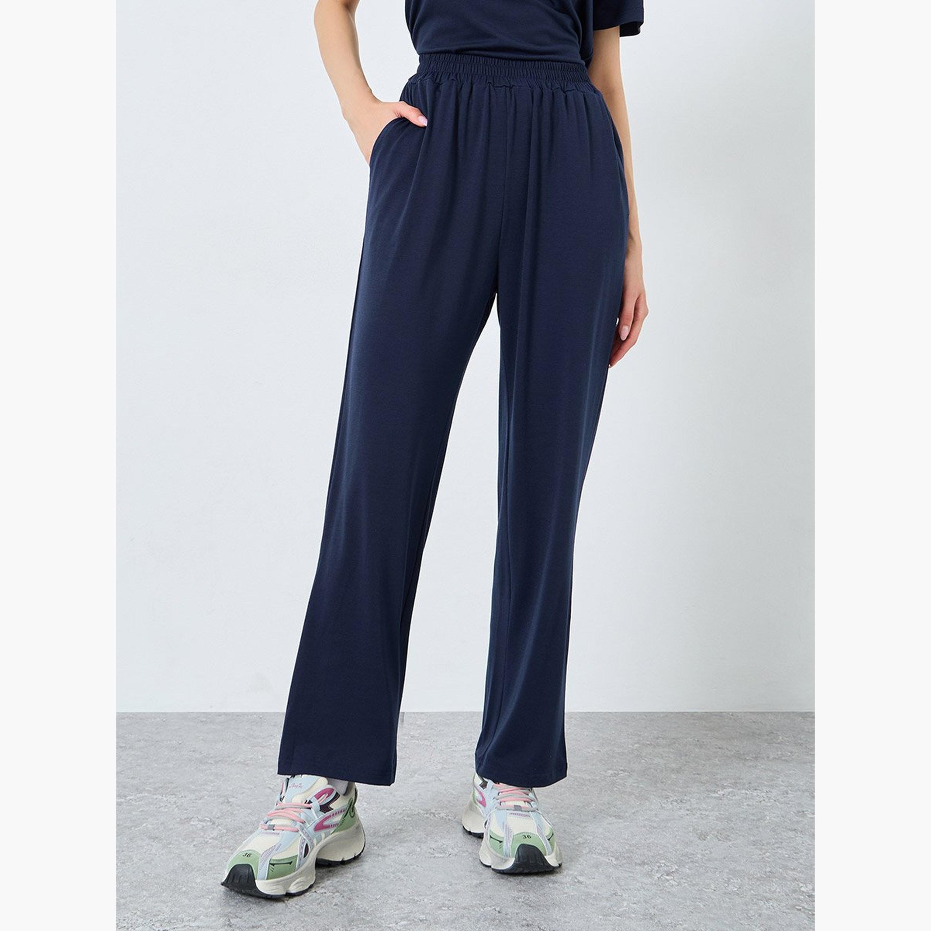 Take Two Slogan Print Short Sleeve Top and Joggers Co-Ords-women-clothing-coordsets-image-5