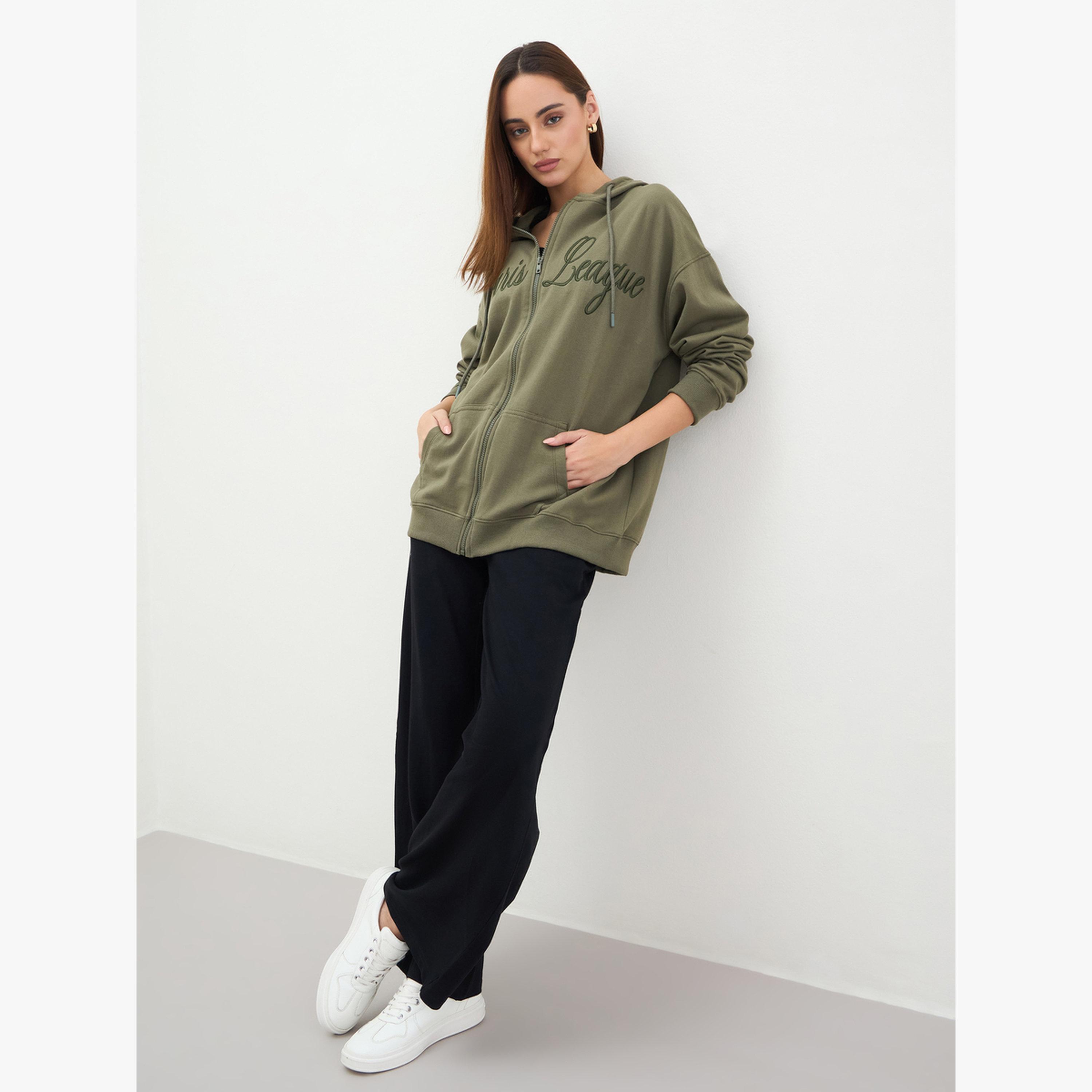 سويت شيرت طويل بتفاصيل مطرزة-women-clothing-hoodiesandsweatshirts-hoodies-image-2