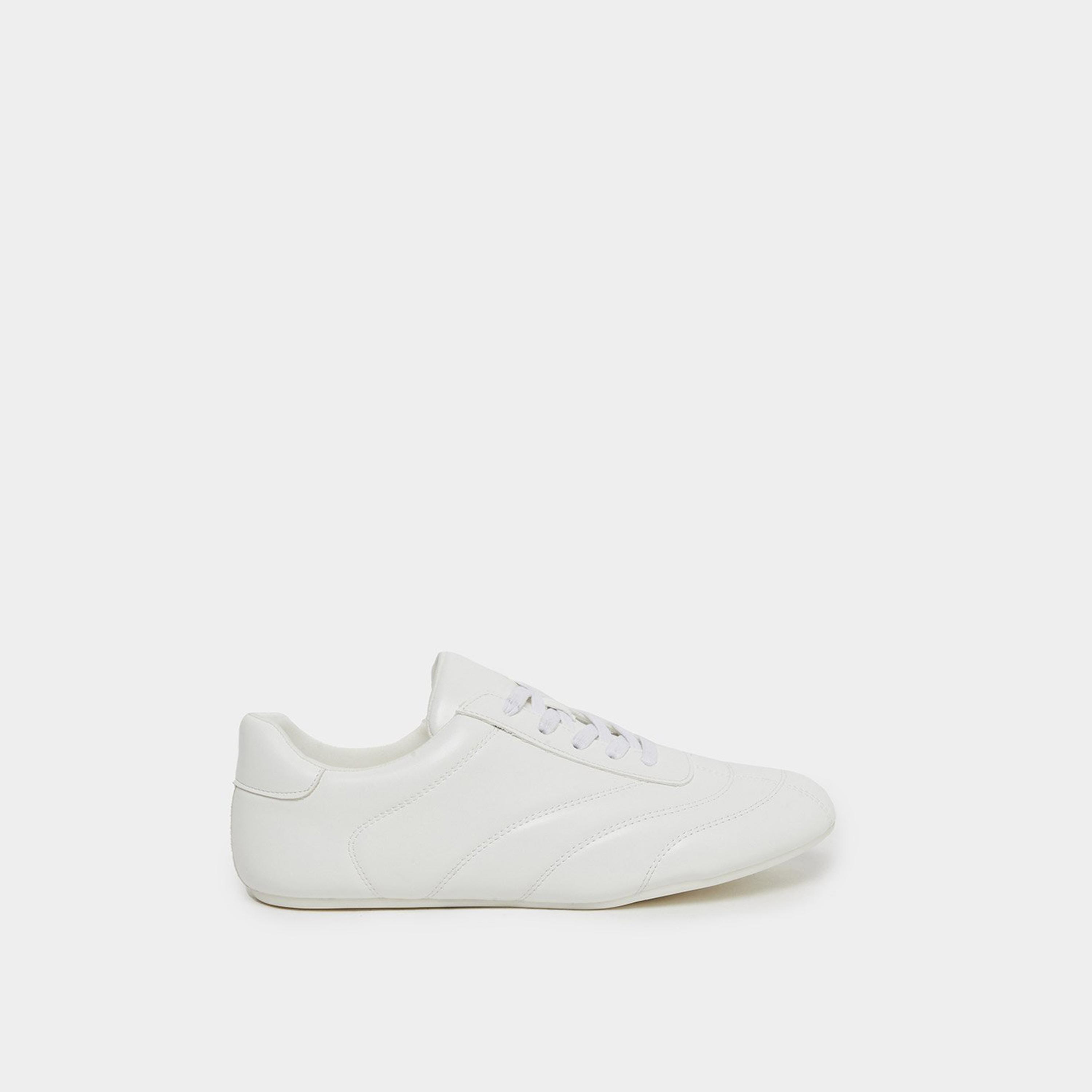 ستايلي - حذاء رياضي للنساء أبيض برباط-women-shoes-sneakers-image-3