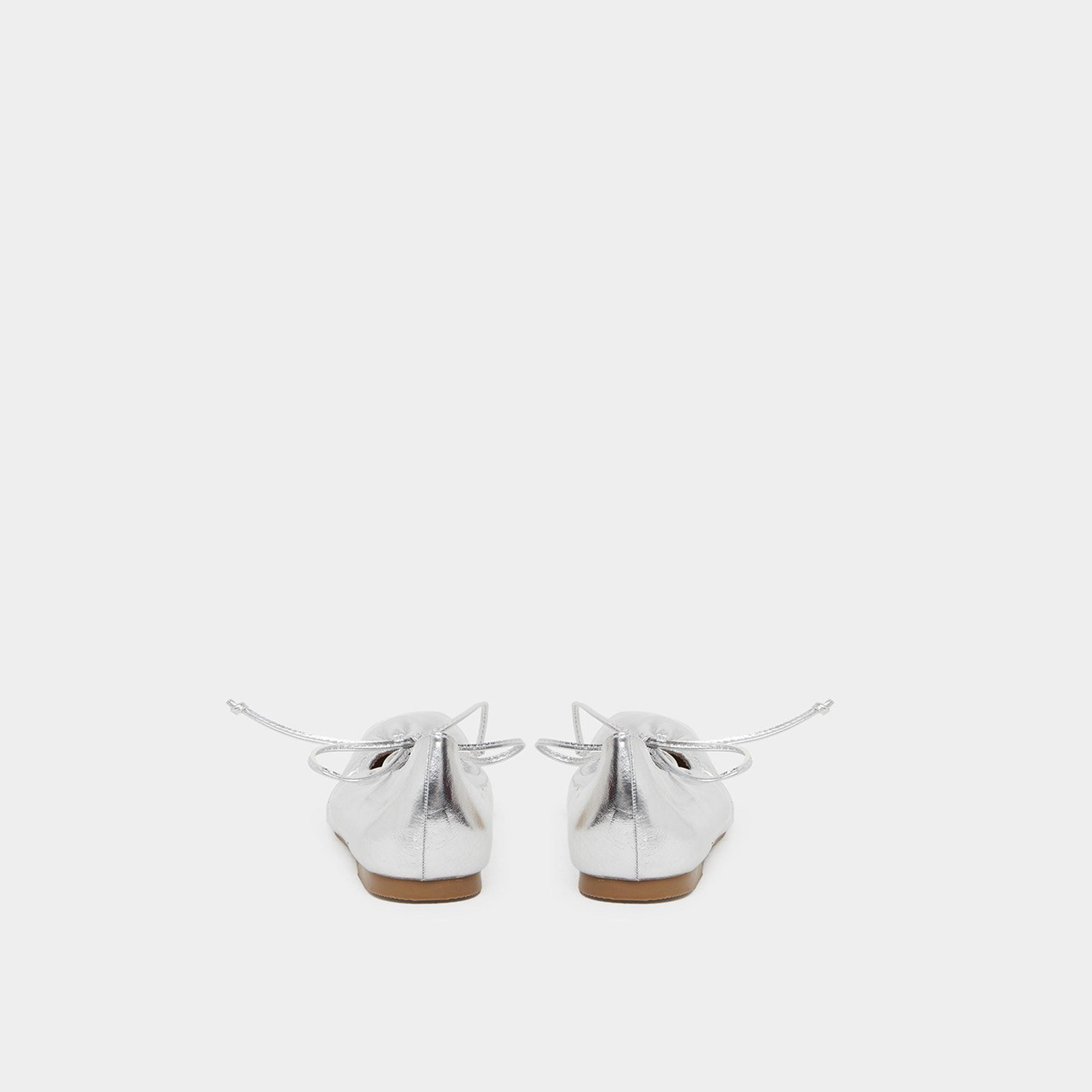 ستايلي - حذاء باليه فضي للنساء-women-shoes-ballerinas-image-5