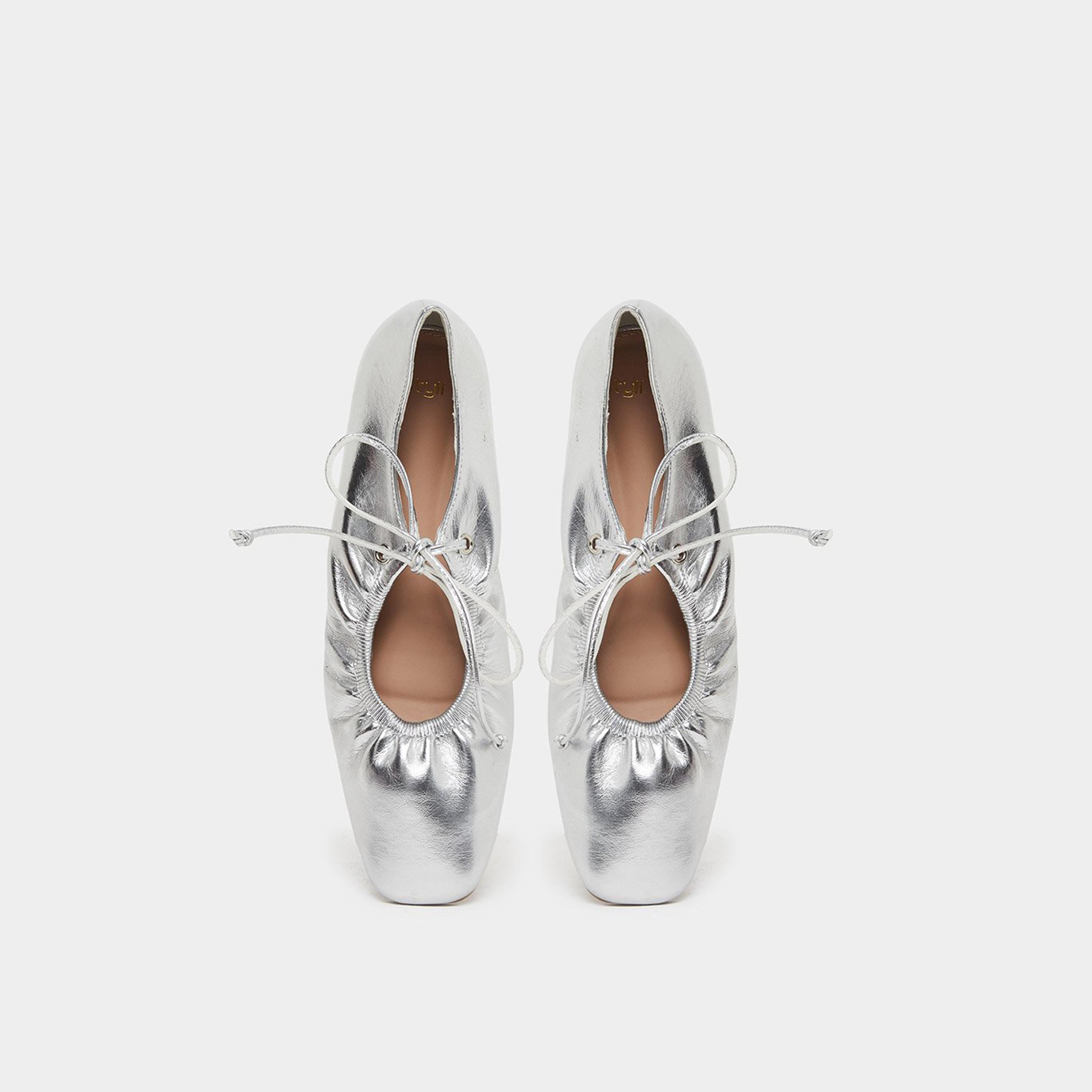 Styli Women Silver Ballet Shoes-women-shoes-ballerinas-image-6