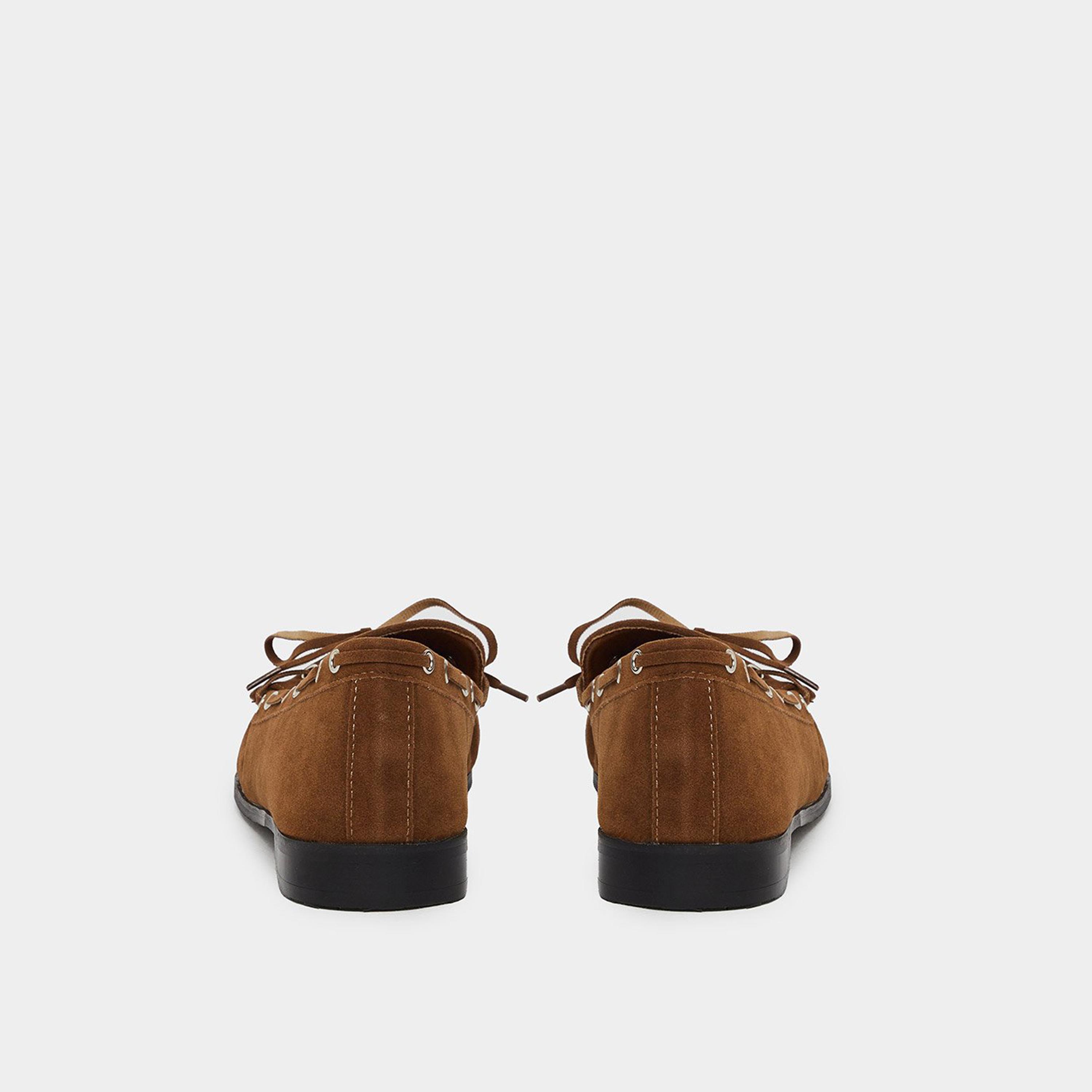 ستايلي - حذاء لوفر للنساء من جلد سويد مدبوغ بني-women-shoes-flats-loafers-image-5