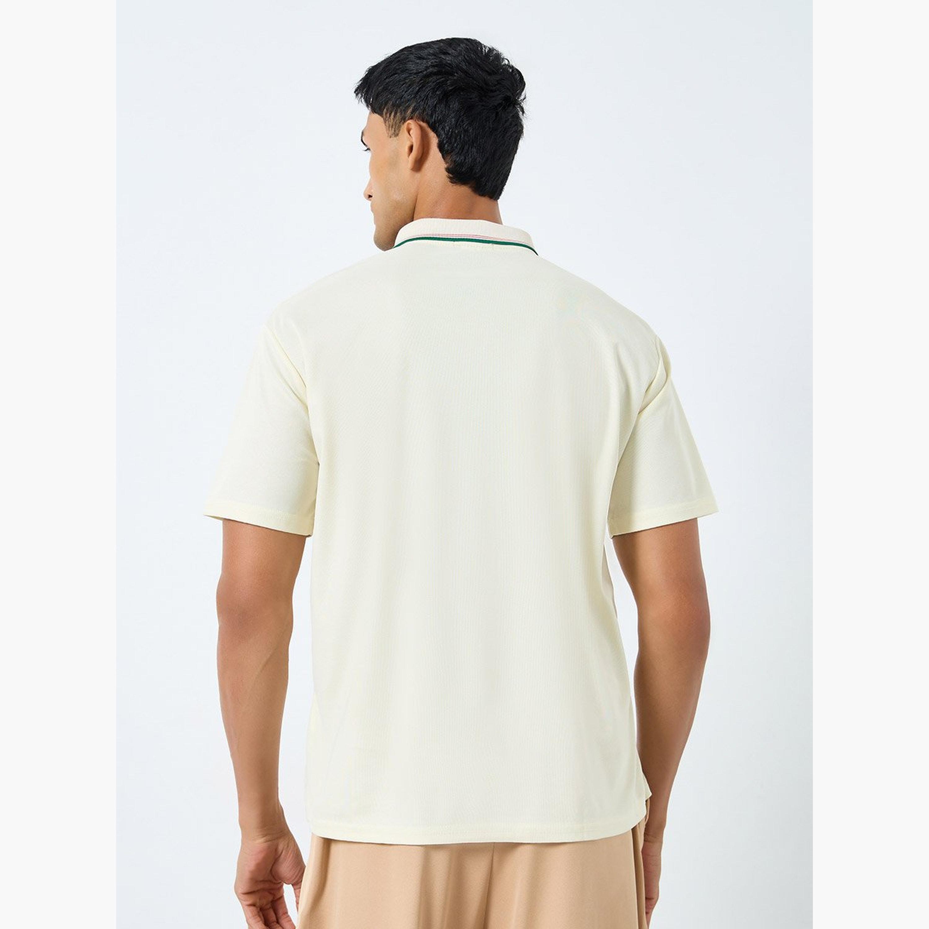 ستايلي - قميص بولو للرجال مطرز بقصّة قصّة قصّة مريح مع ياقة مطوية-men-clothing-sportswearandactivewear-tshirtsandpolos-image-4