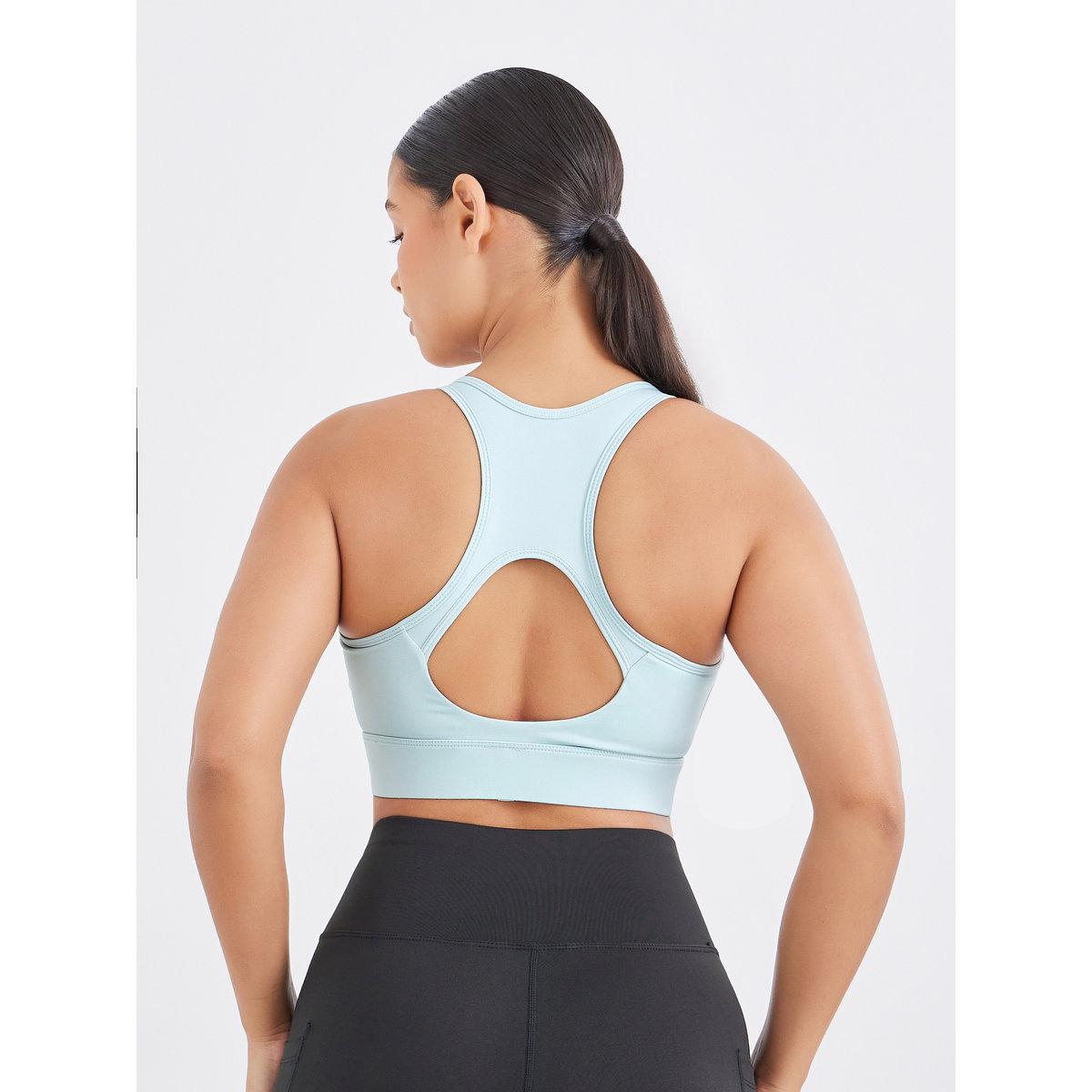 Styli Racerback Peep Front Zip Up Medium Support Sports Bra-men-clothing-sportswearandactivewear-tshirtsandpolos-image-4