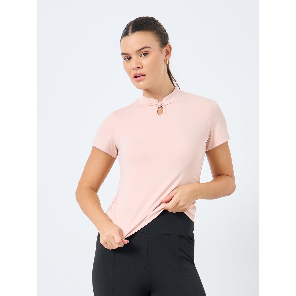 Styli Front Peep Side Gather Crop Top-men-clothing-sportswearandactivewear-tshirtsandpolos-image-1