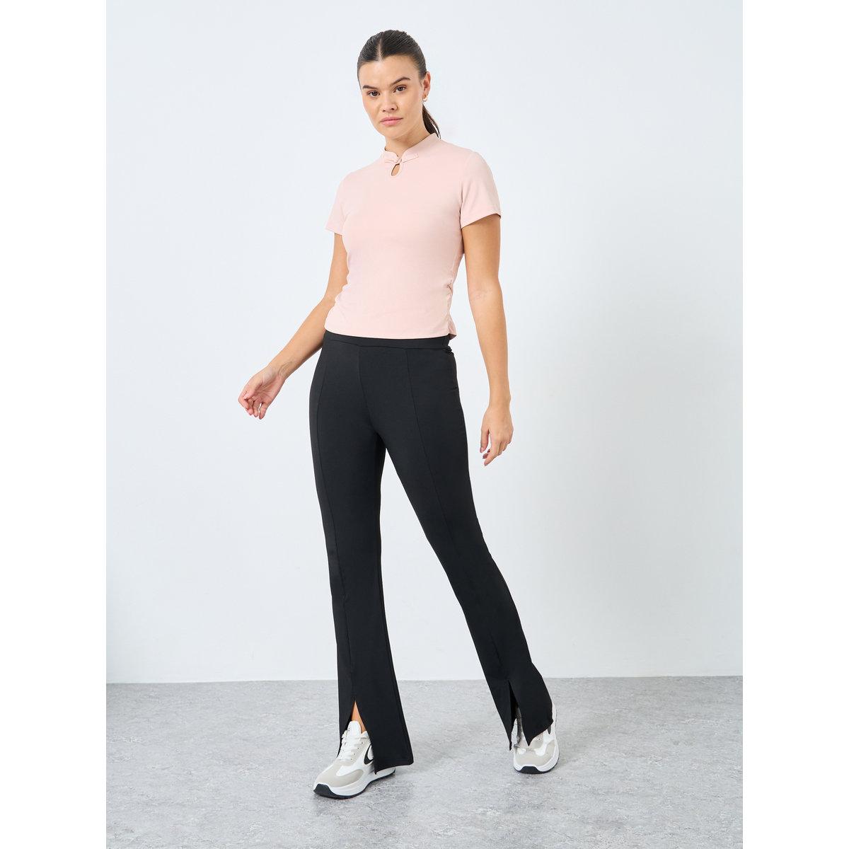 Styli Front Peep Side Gather Crop Top-men-clothing-sportswearandactivewear-tshirtsandpolos-image-2