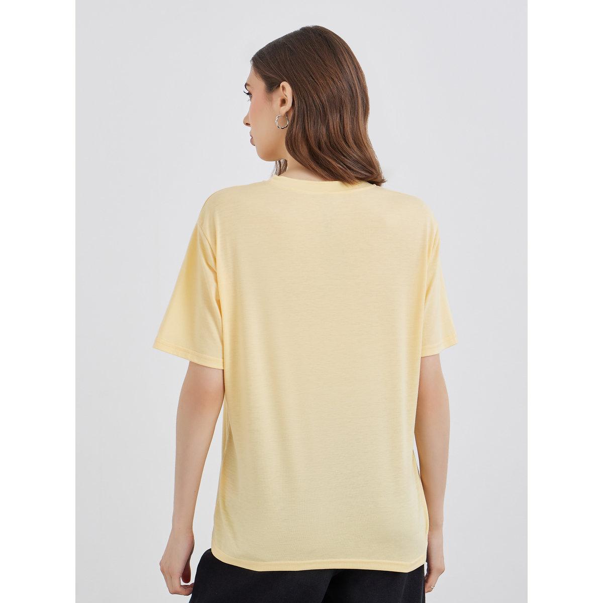 Styli Slogan Print Regular Fit T-Shirt-women-clothing-tshirts-image-5
