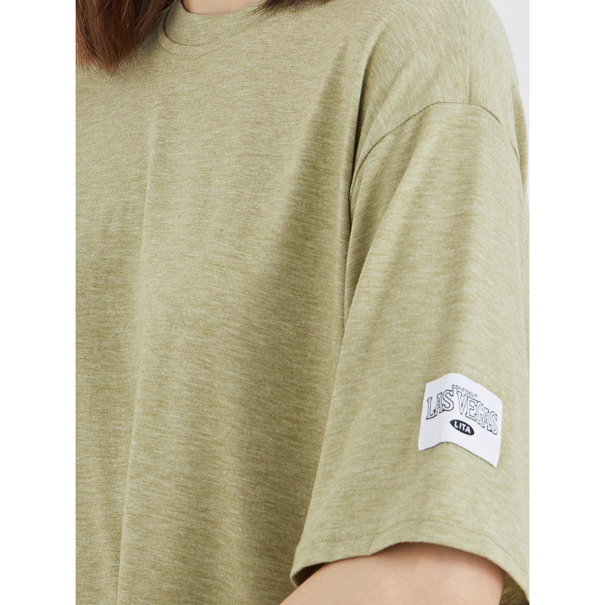 Styli Embroidered Patch Oversized T-Shirt-women-clothing-tshirts-image-3