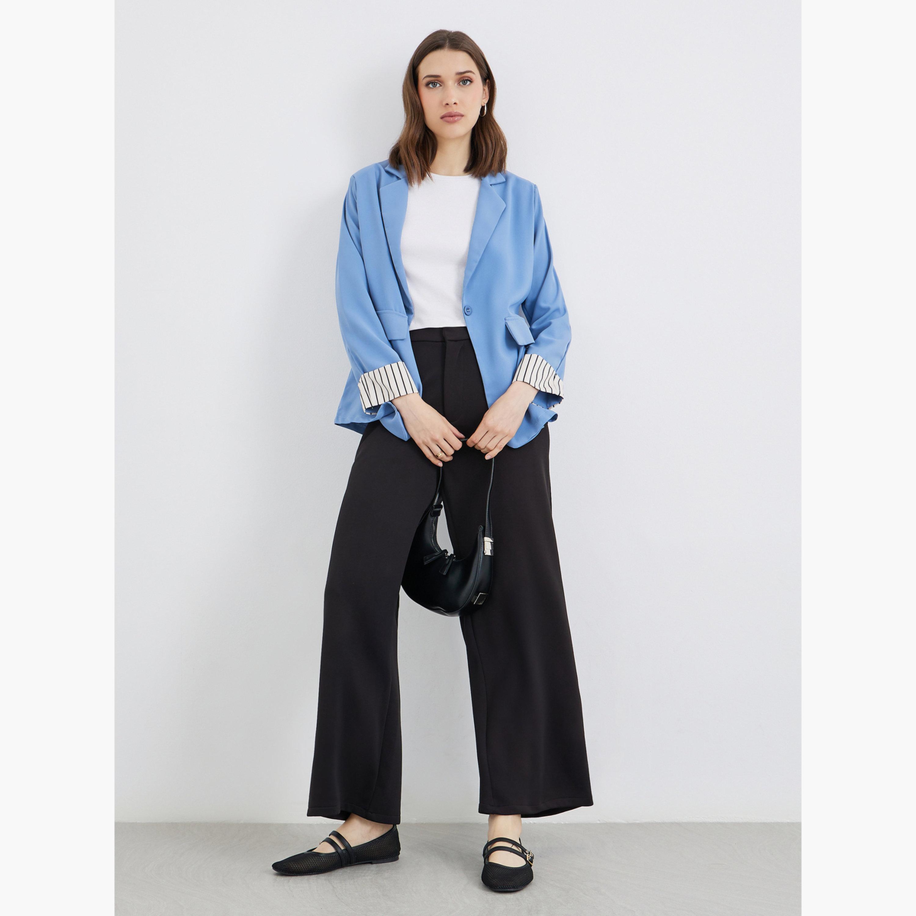 Styli Women Regular Fit Notch Lapel Blazer-women-clothing-coatsandjackets-blazers-image-2