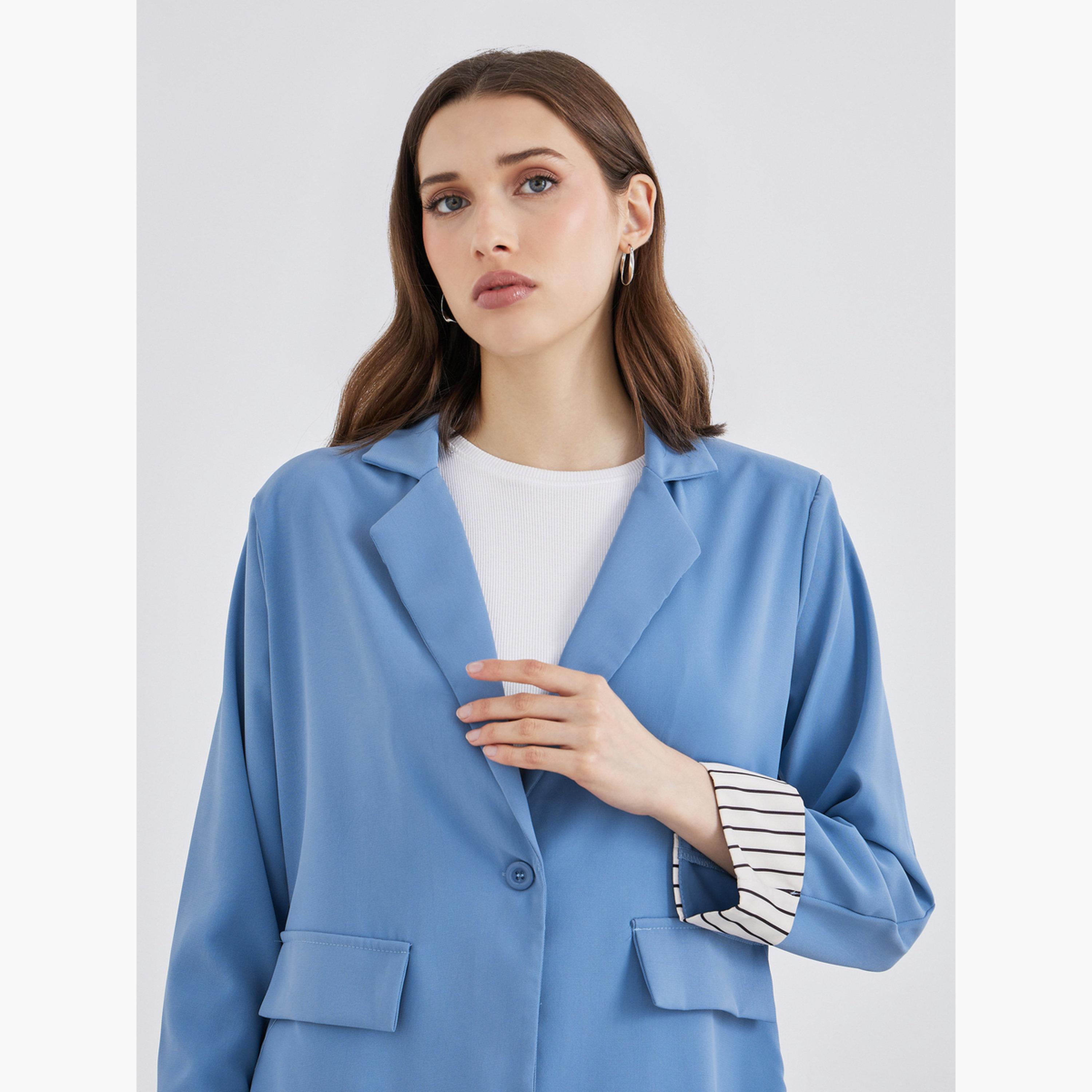 Styli Women Regular Fit Notch Lapel Blazer-women-clothing-coatsandjackets-blazers-image-4