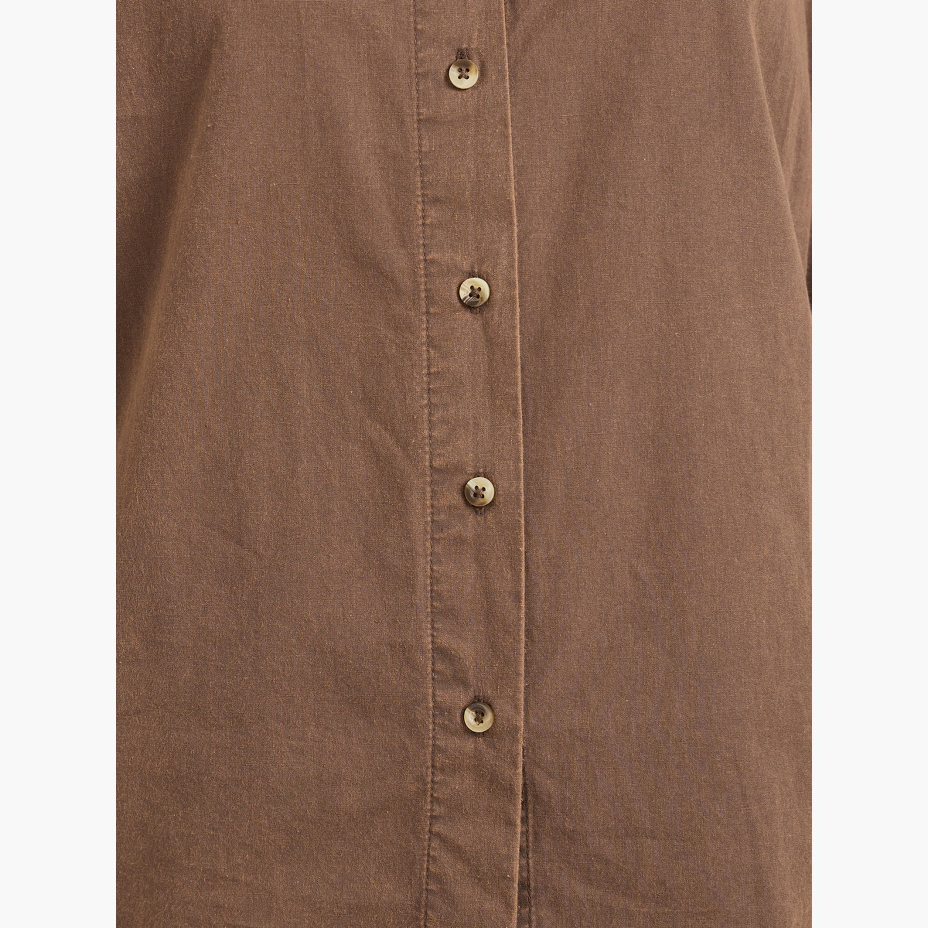 Styli Brown Long Sleeve Acid Wash Shirt-women-clothing-shirtsandblouses-shirts-image-3