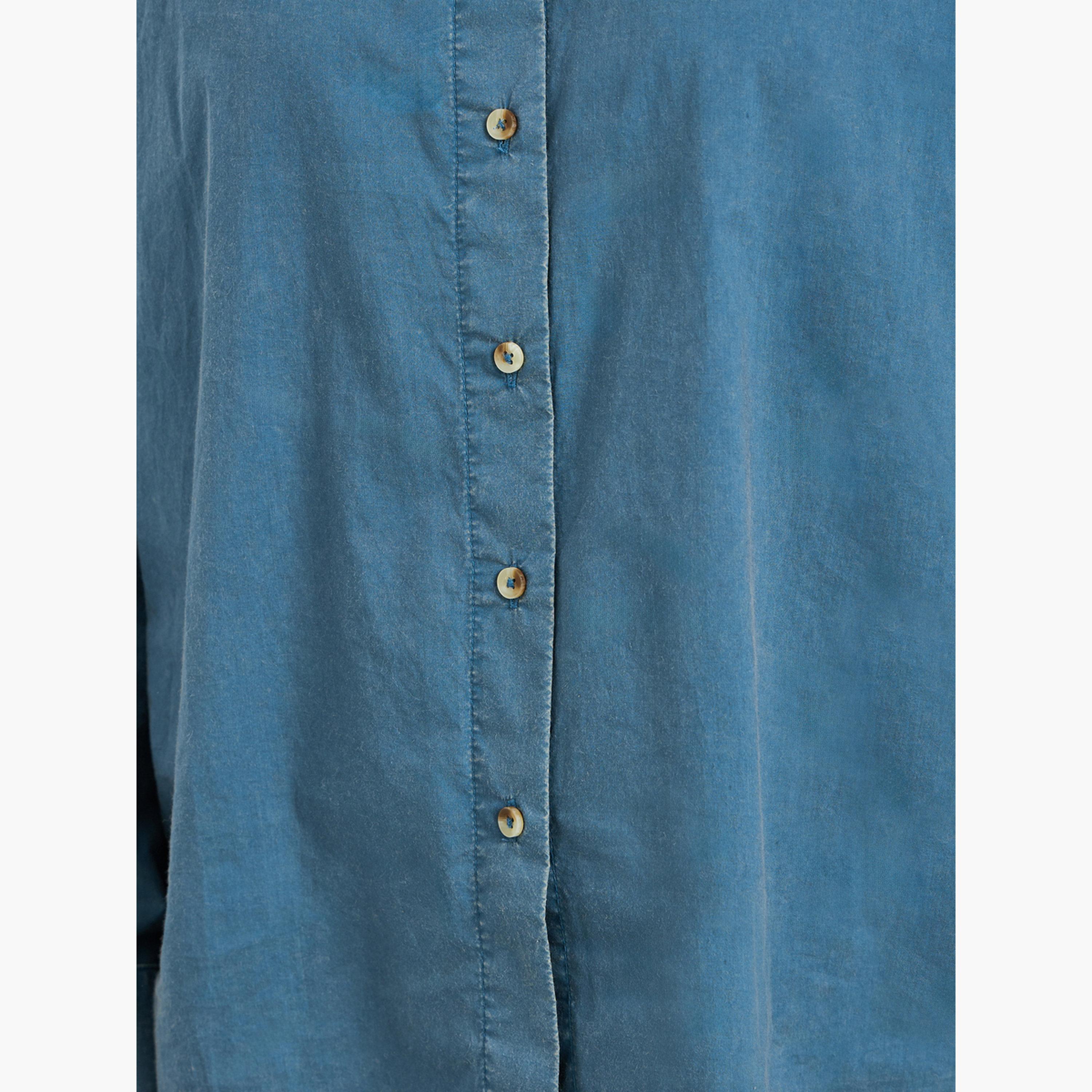 Styli Blue Long Sleeve Acid Wash Shirt-women-clothing-shirtsandblouses-shirts-image-3