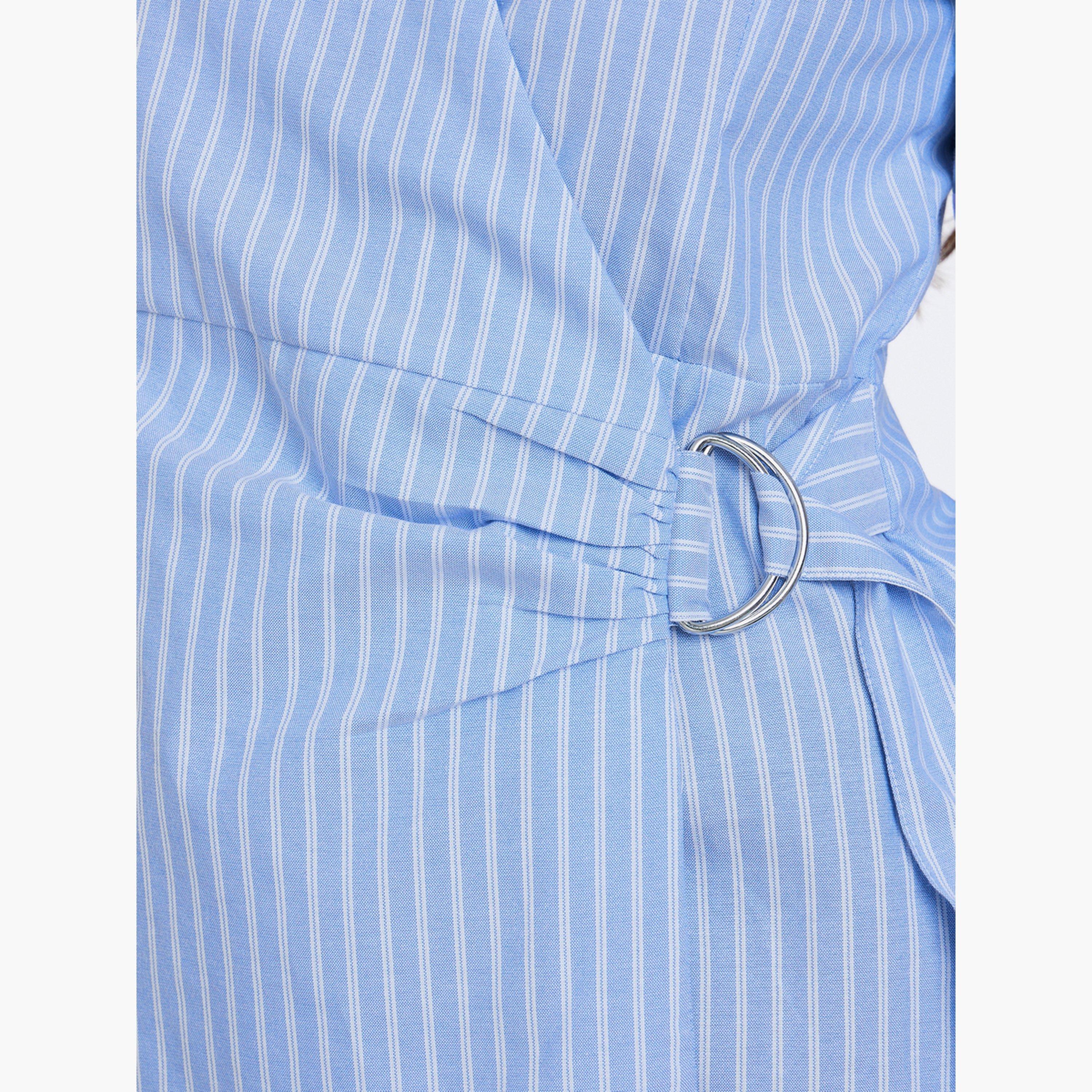 ستايلي - قميص قطني مخطط بأكمام طويلة-women-clothing-shirtsandblouses-shirts-image-3