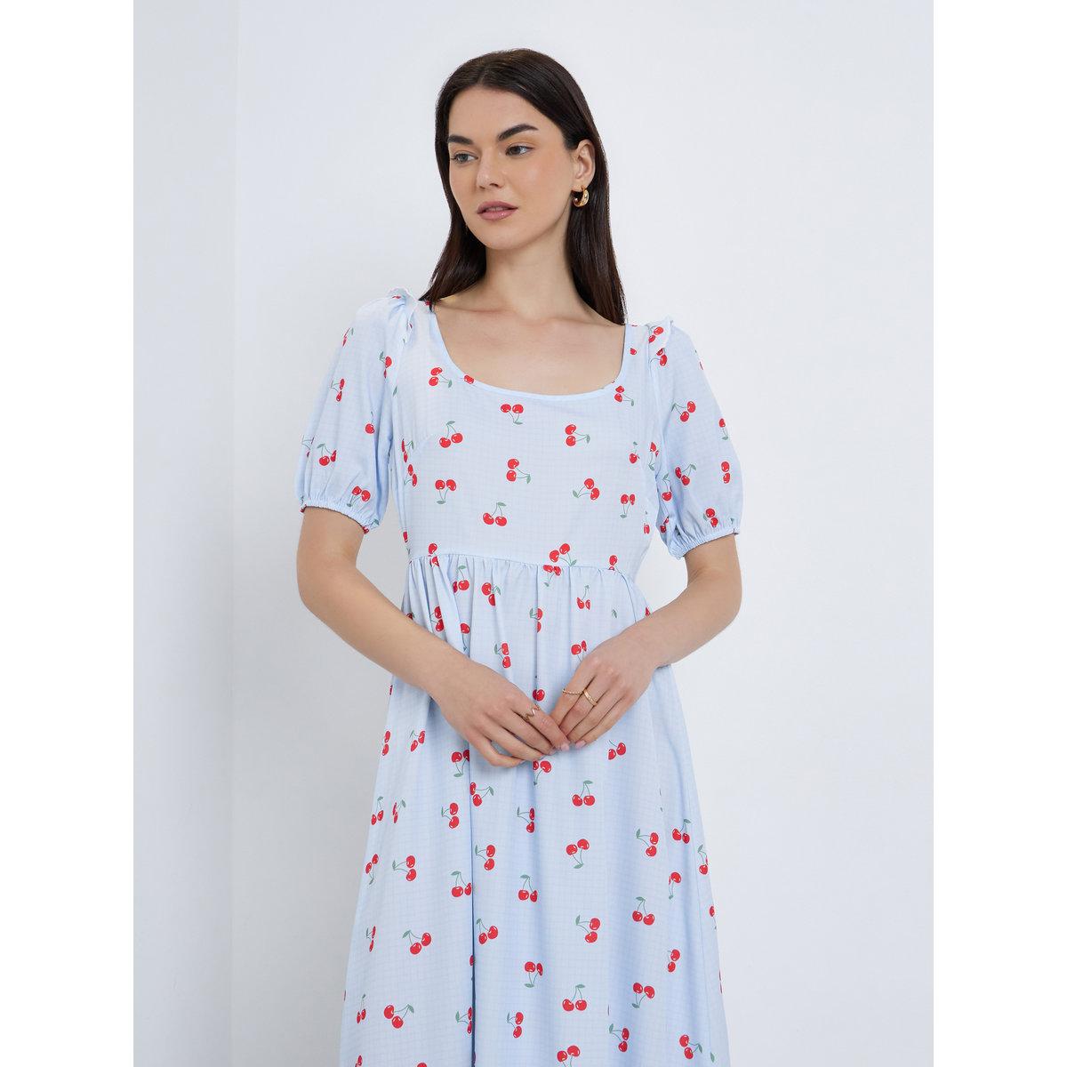 Styli Cherry Print A-Line Midi Dress-women-clothing-dresses-image-3
