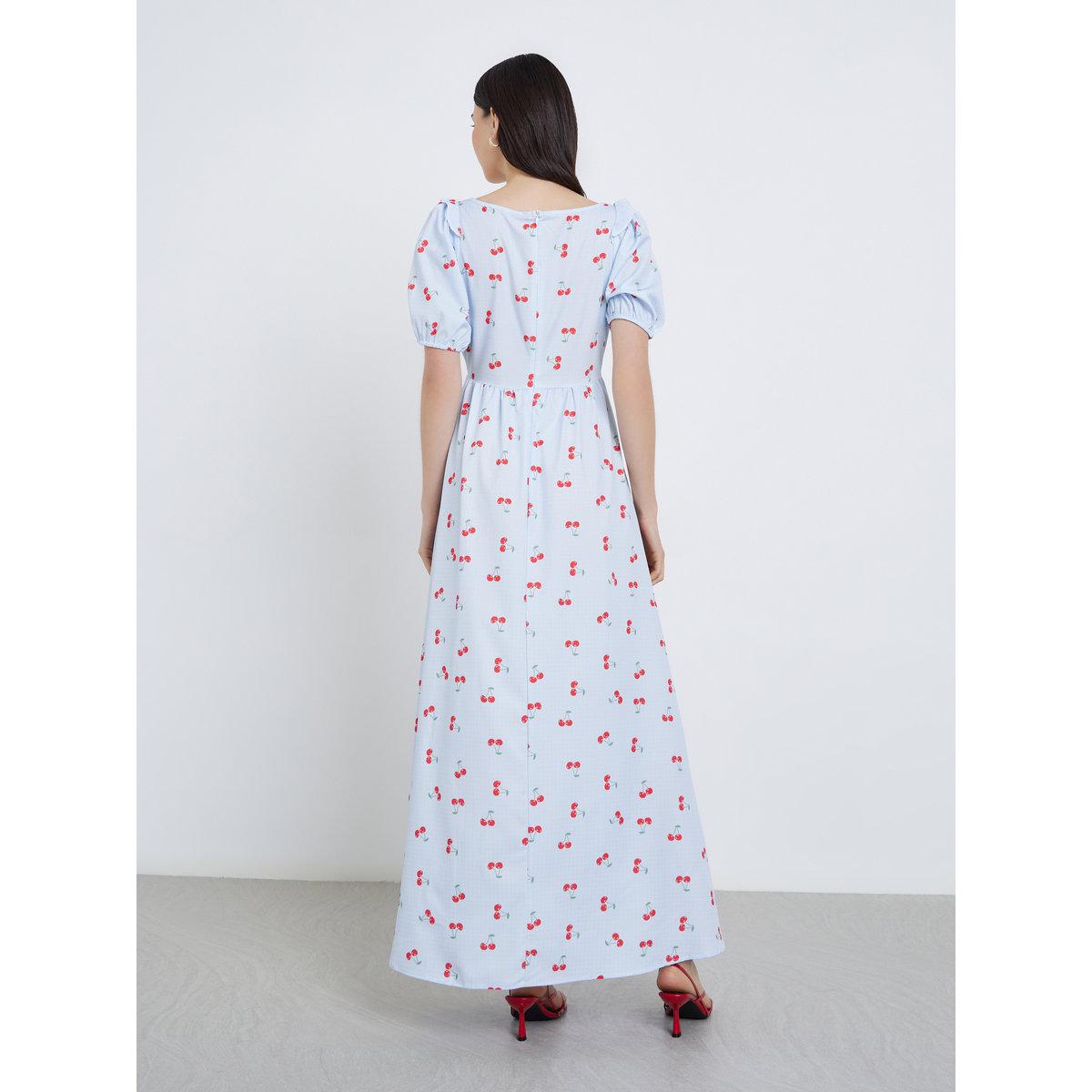 Styli Cherry Print A-Line Midi Dress-women-clothing-dresses-image-5