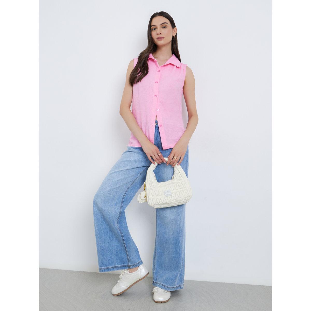بلوزة سادة بتفاصيل أزرار-women-clothing-shirtsandblouses-shirts-image-3