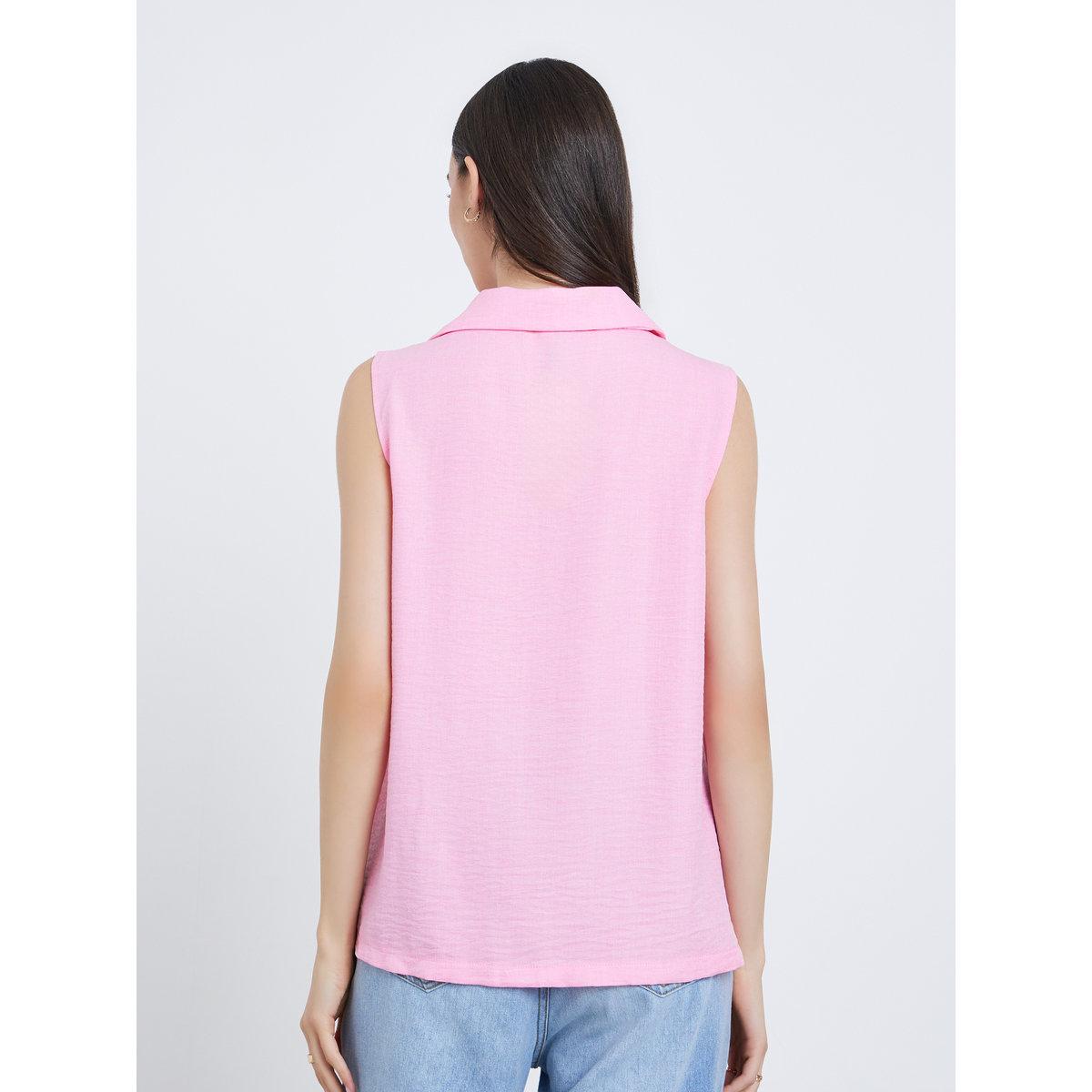 بلوزة سادة بتفاصيل أزرار-women-clothing-shirtsandblouses-shirts-image-1