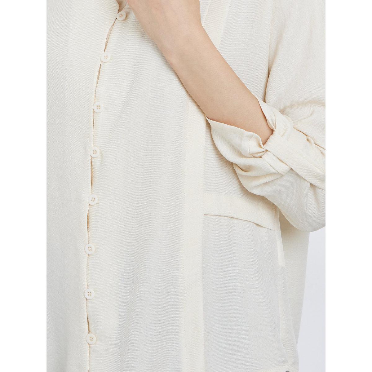 Styli Solid Roll Up Sleeve Buttoned Shirt-women-clothing-shirtsandblouses-shirts-image-3