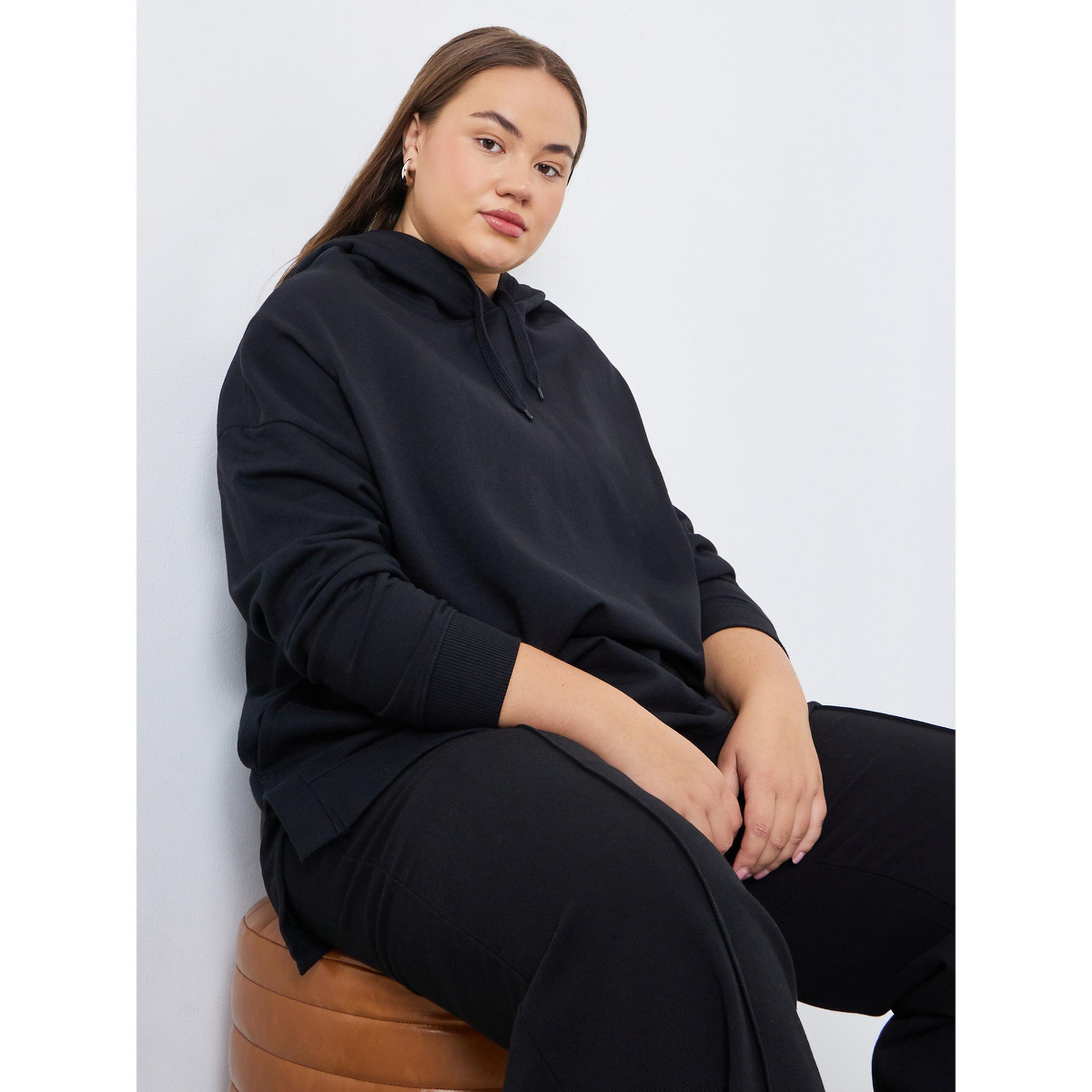 Styli Plus Size Oversized Longline Hoodie with Pocket-women-winterwear-hoodiesandsweatshirts-hoodies-image-3