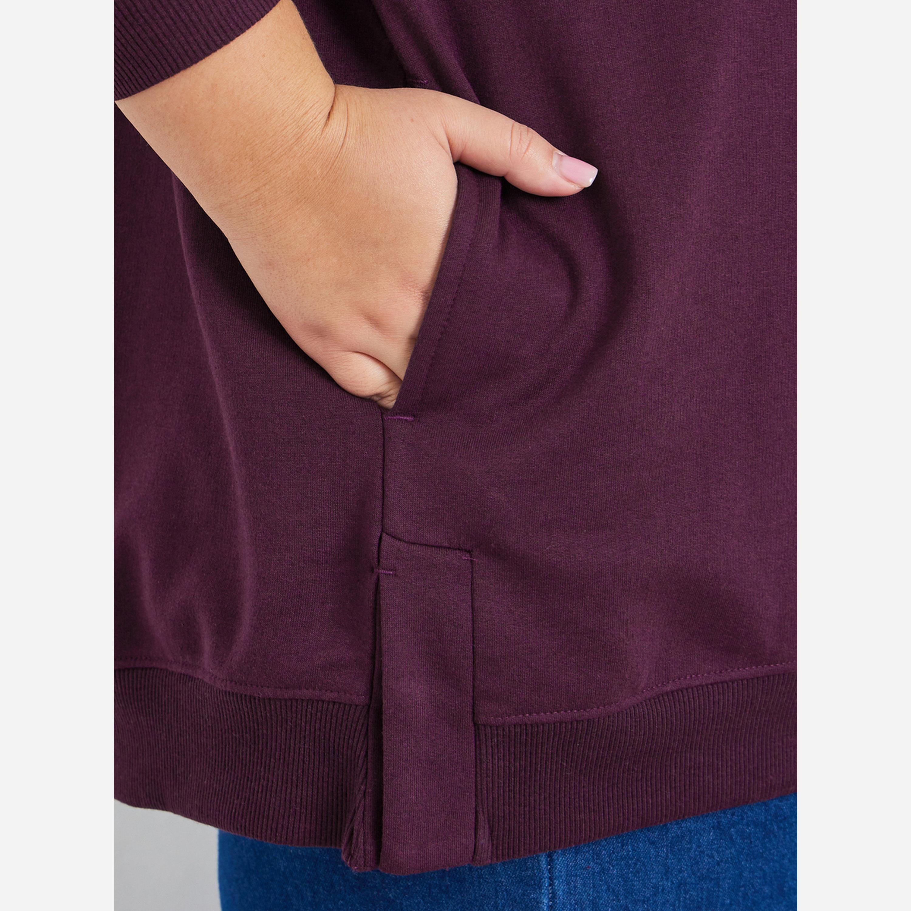ستايلي - هودي نسائي مقاس واسع لون برغندي-women-clothing-hoodiesandsweatshirts-hoodies-image-3