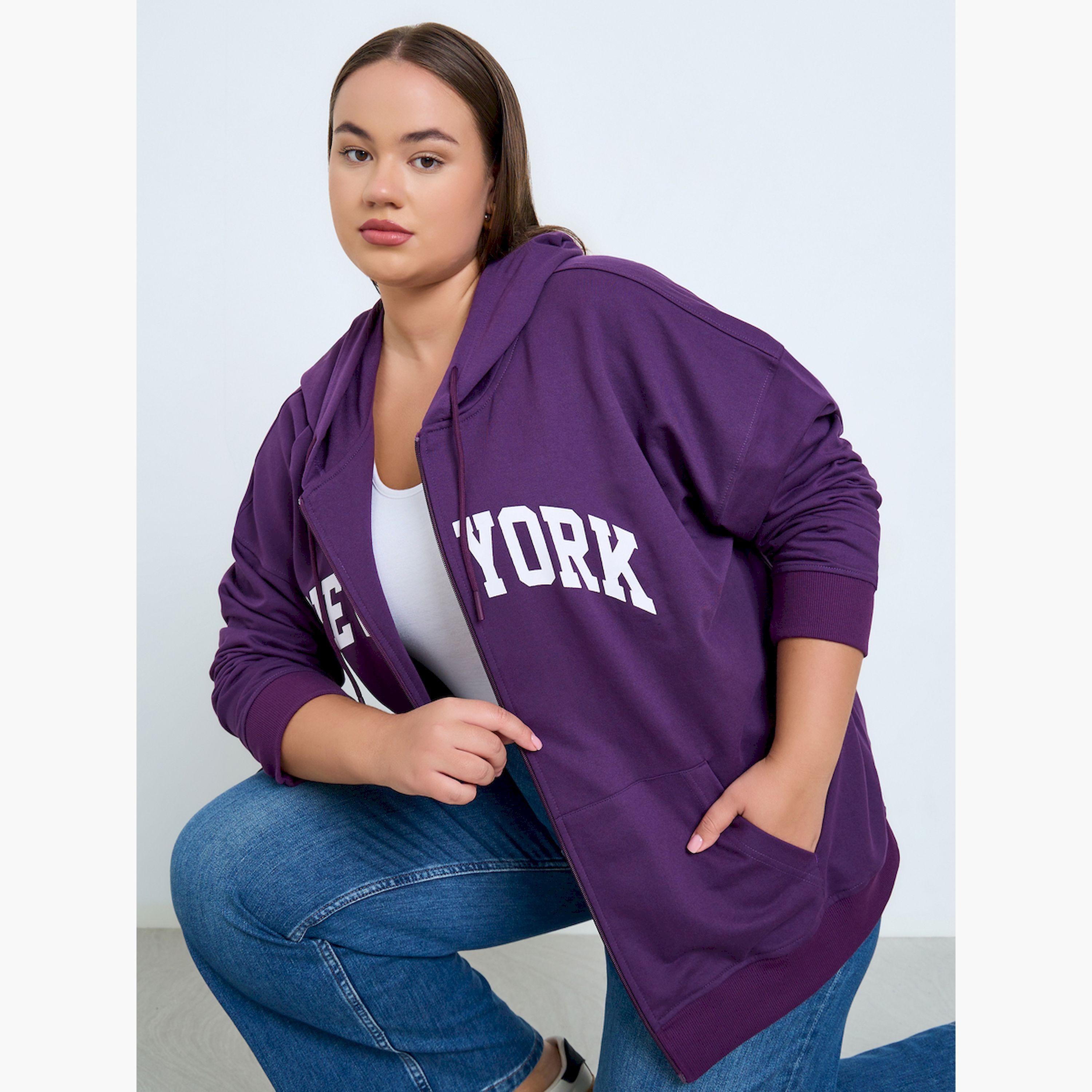 Styli Plus Size Oversized Longline Zip-Up Hoodie-women-winterwear-hoodiesandsweatshirts-hoodies-image-3