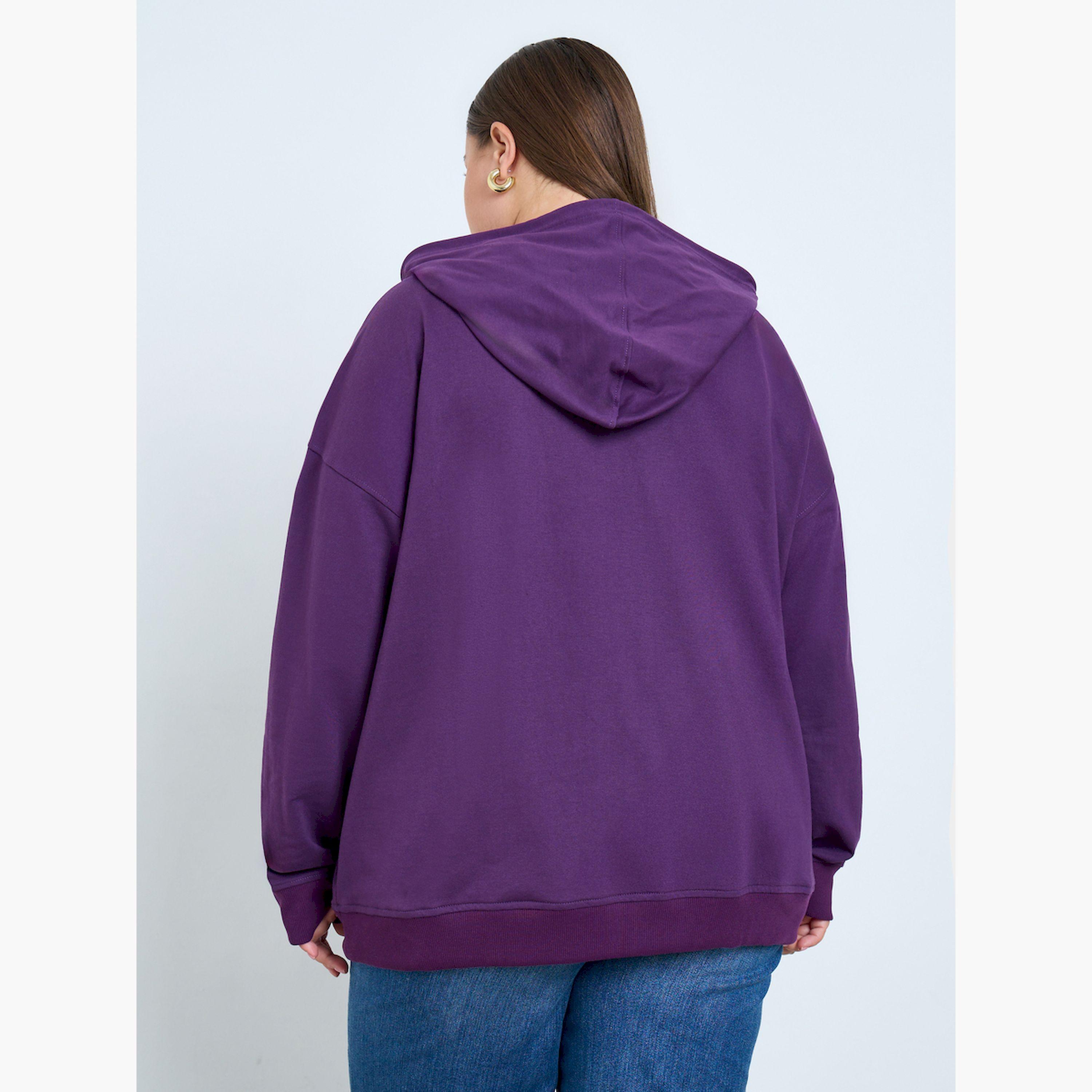 Styli Plus Size Oversized Longline Zip-Up Hoodie-women-clothing-hoodiesandsweatshirts-hoodies-image-4