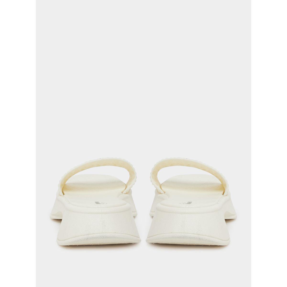 Styli Textured Slip-On Flat Sandals-women-shoes-sandals-flats-image-4