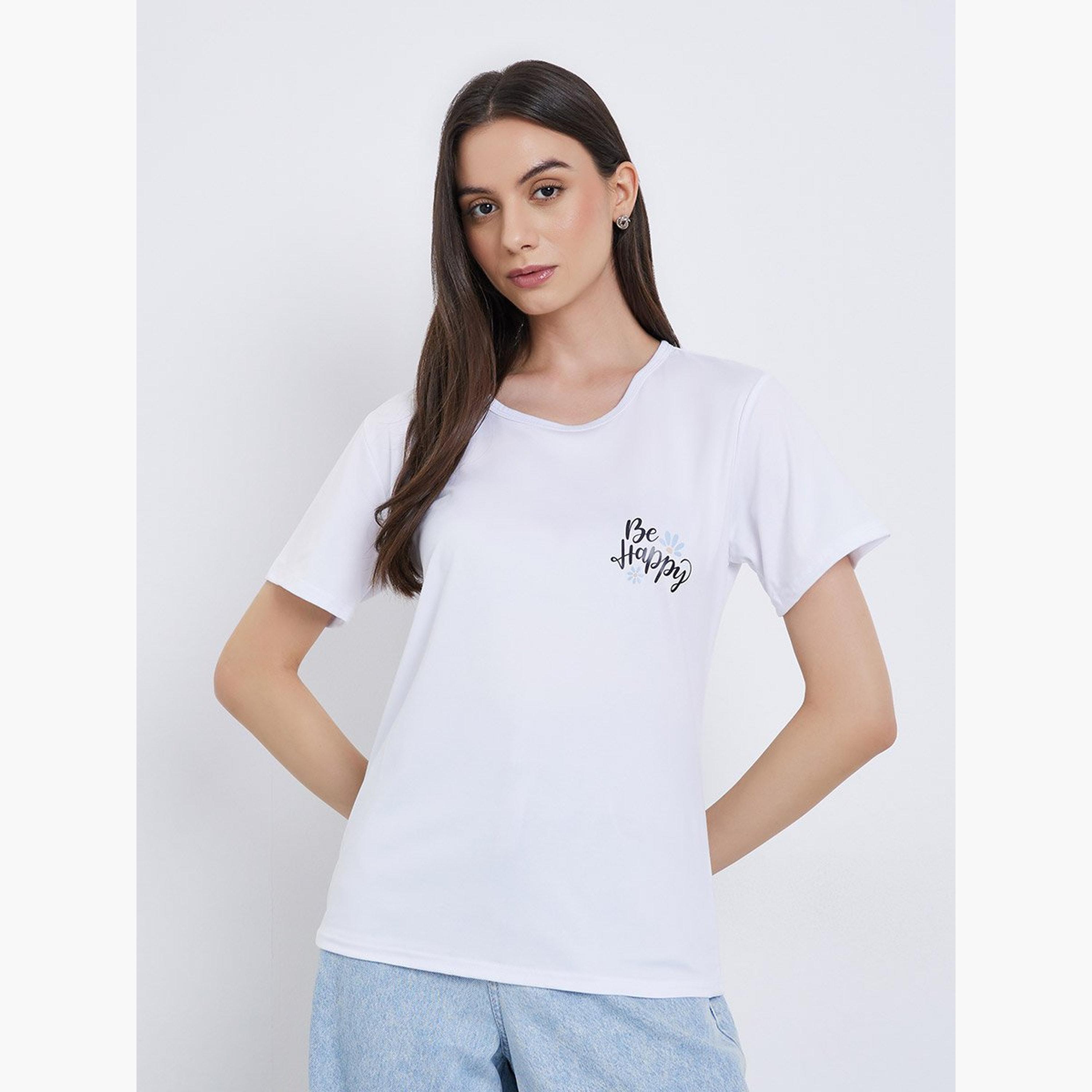 Take Two Slogan Print Regular Fit T-Shirt-women-clothing-tshirts-image-1