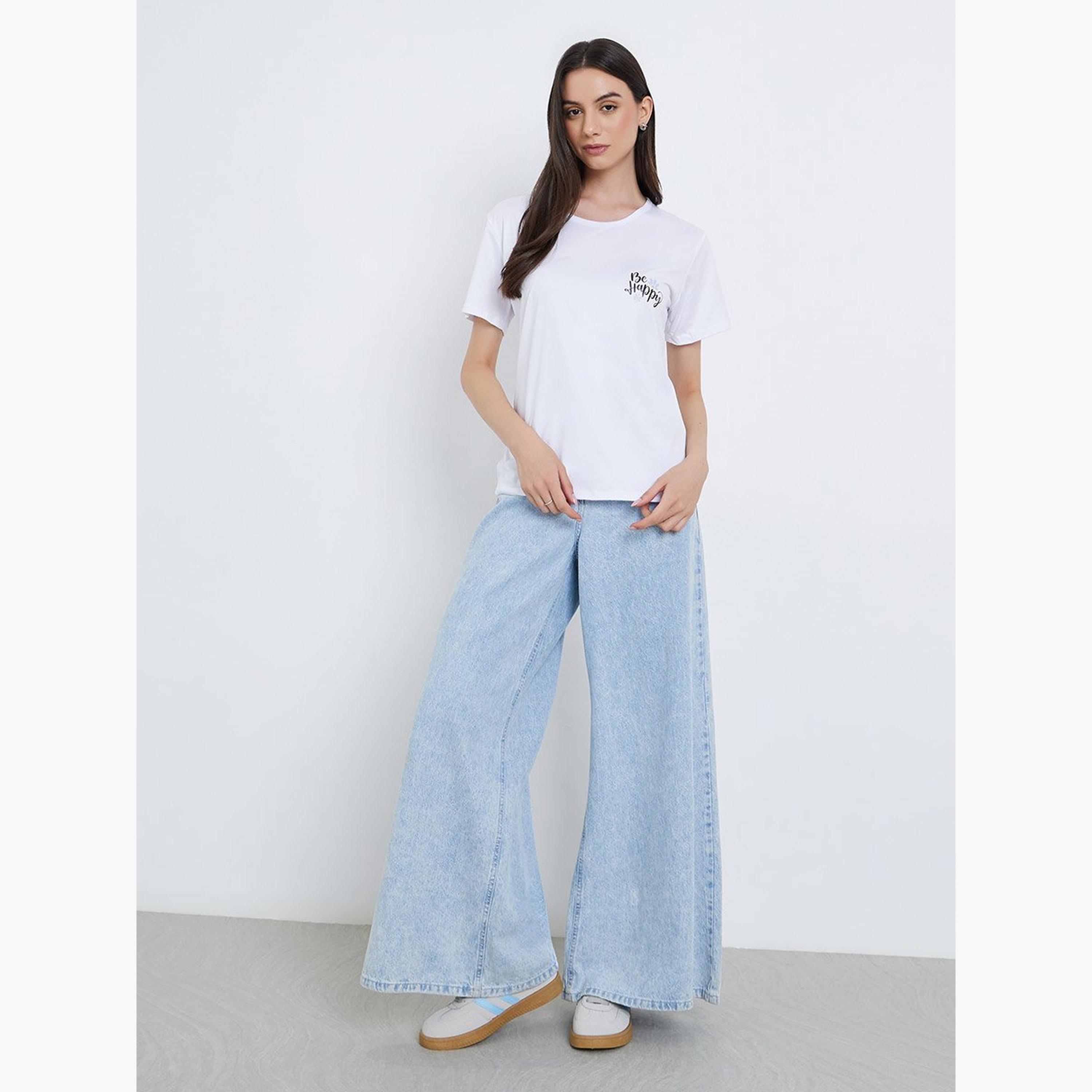 Take Two Slogan Print Regular Fit T-Shirt-women-clothing-tshirts-image-2