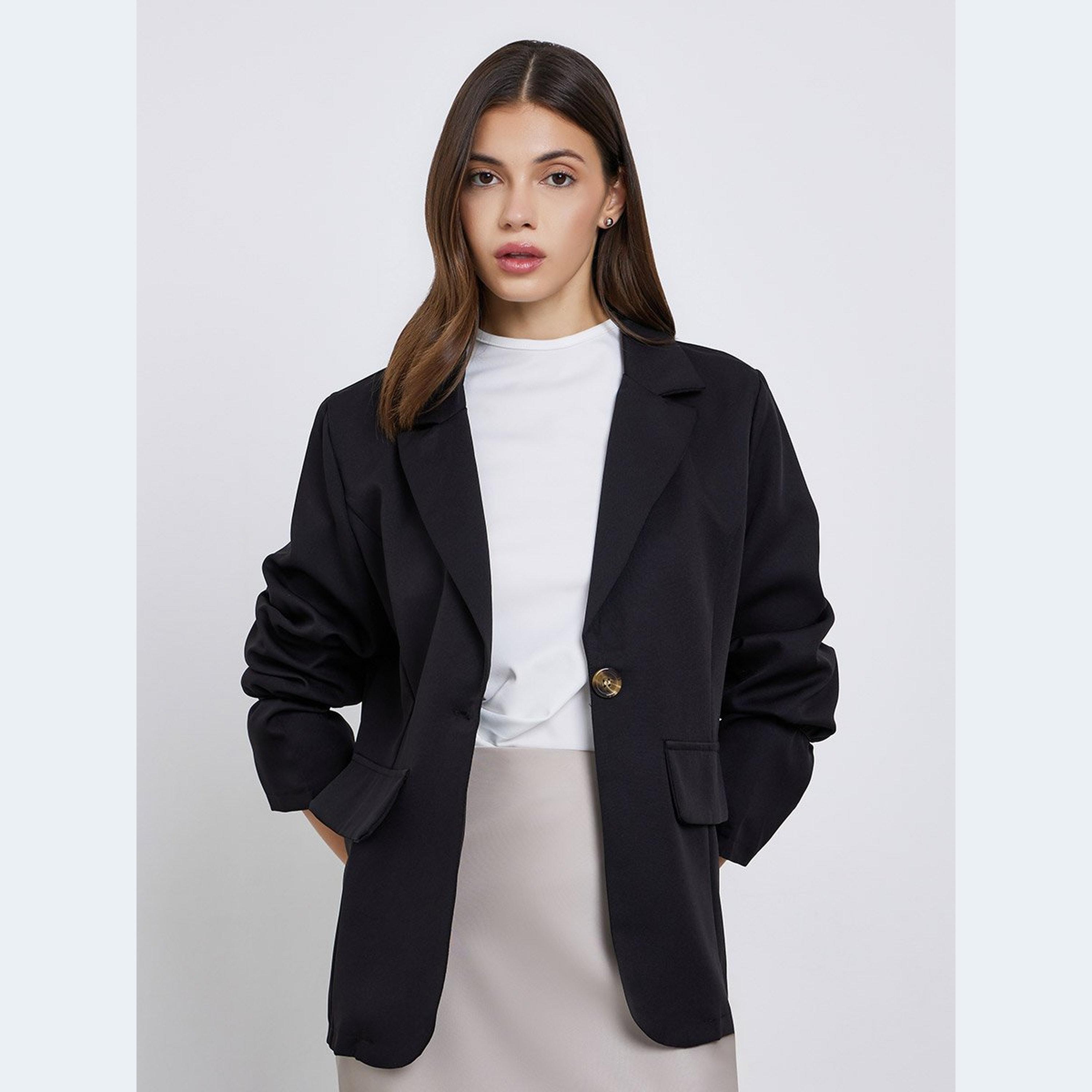 Take Two Women Solid Casual Blazer-women-clothing-coatsandjackets-blazers-image-1