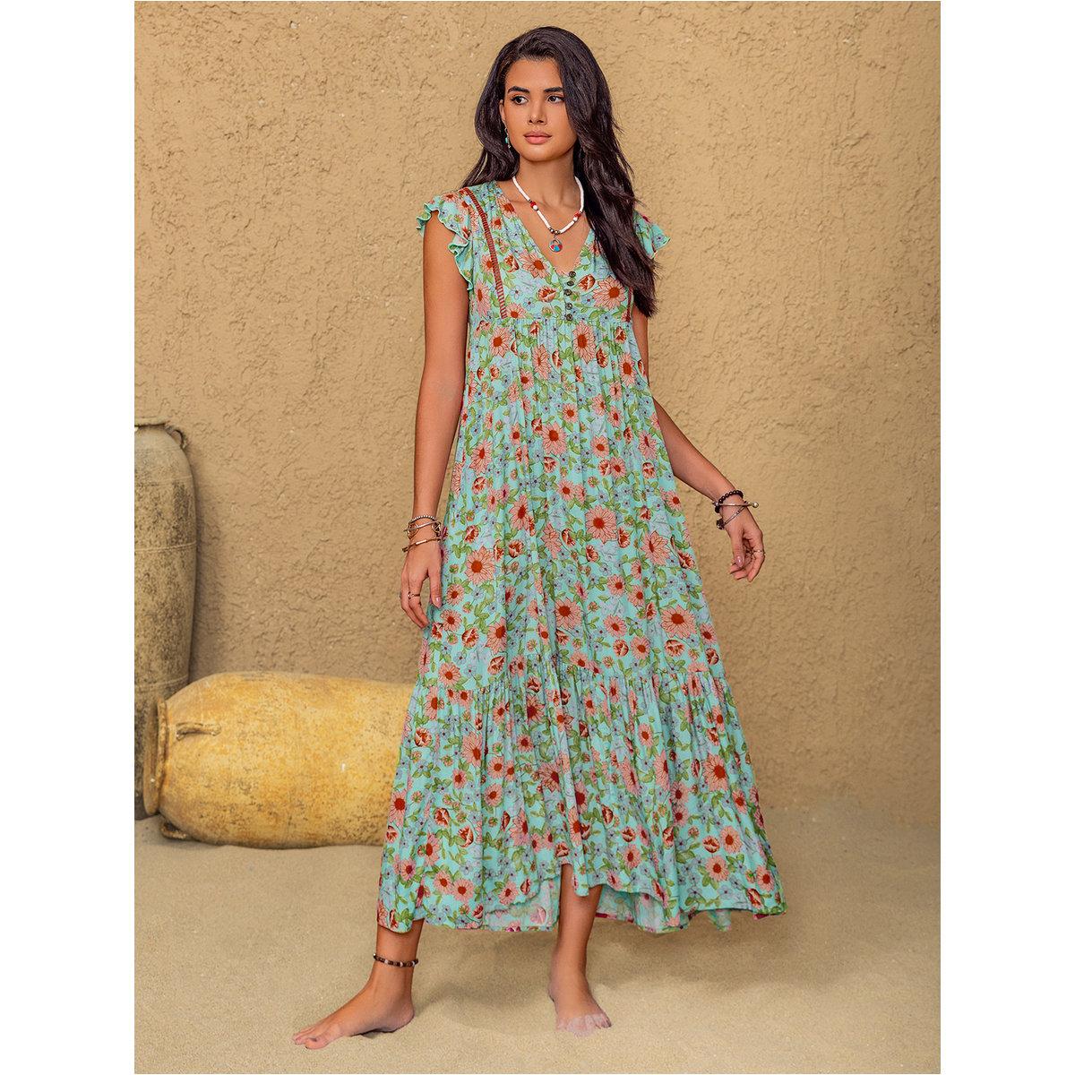 فستان طويل بطبعة زهور-women-clothing-dresses-image-3