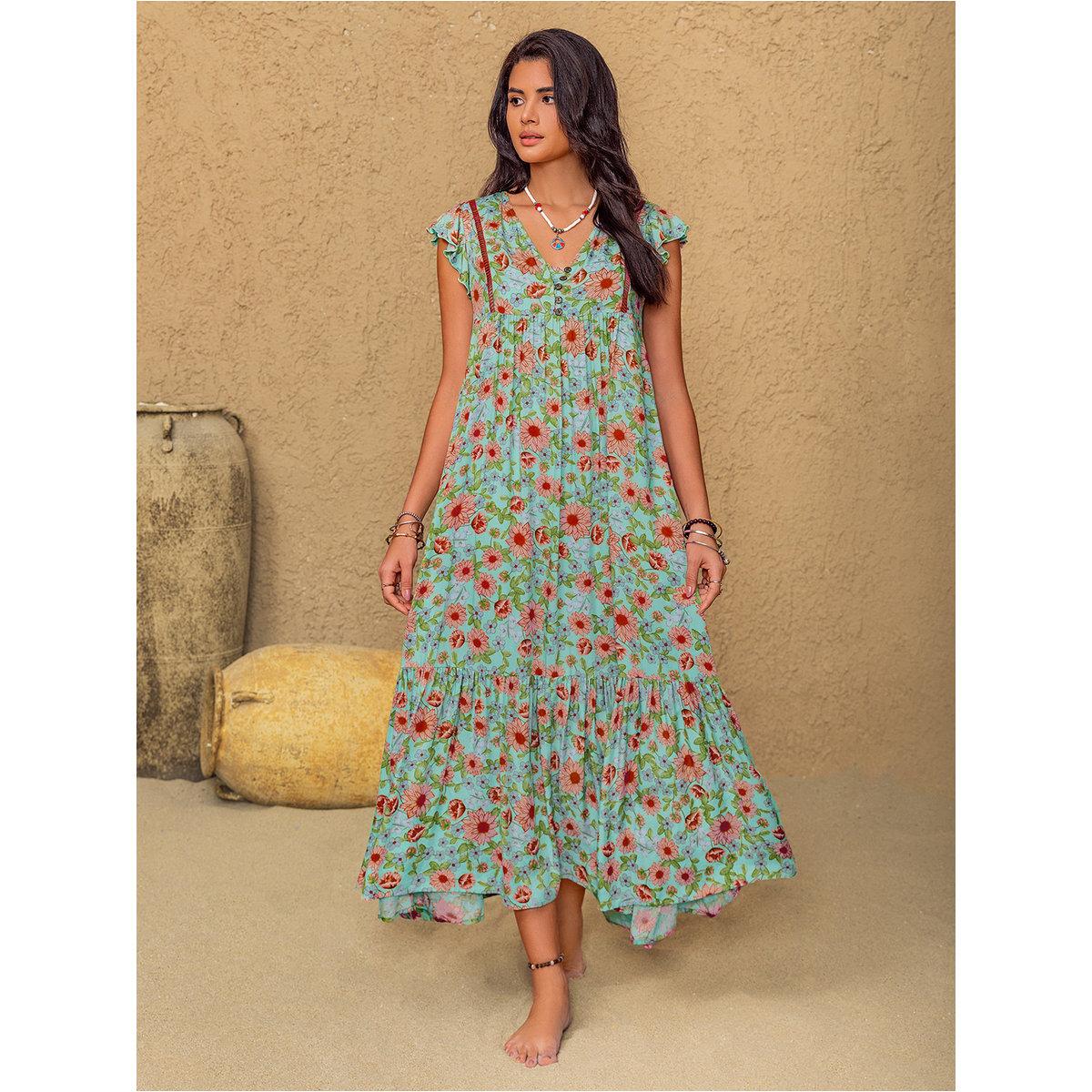 فستان طويل بطبعة زهور-women-clothing-dresses-image-4