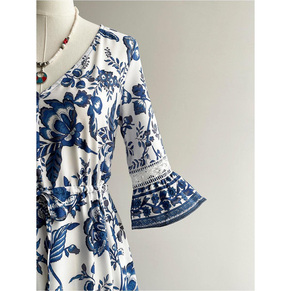 فستان طويل بطبعة زهور-women-clothing-dresses-image-4