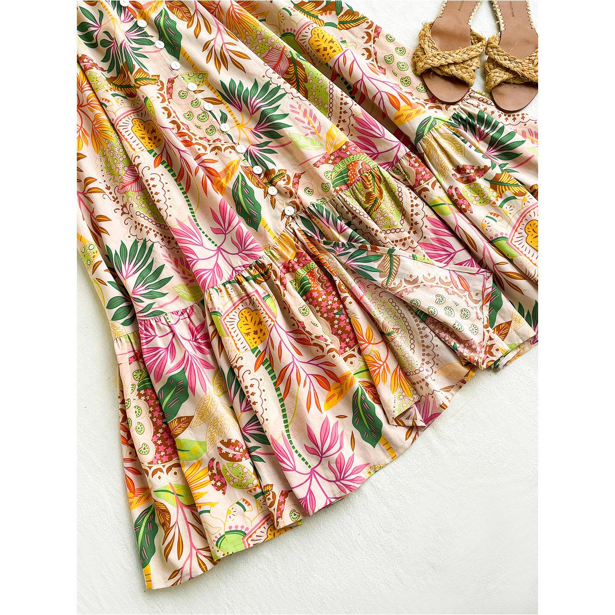 Styli All-Over Floral Print Buttoned Maxi Skirt-women-clothing-bottoms-skirts-image-3