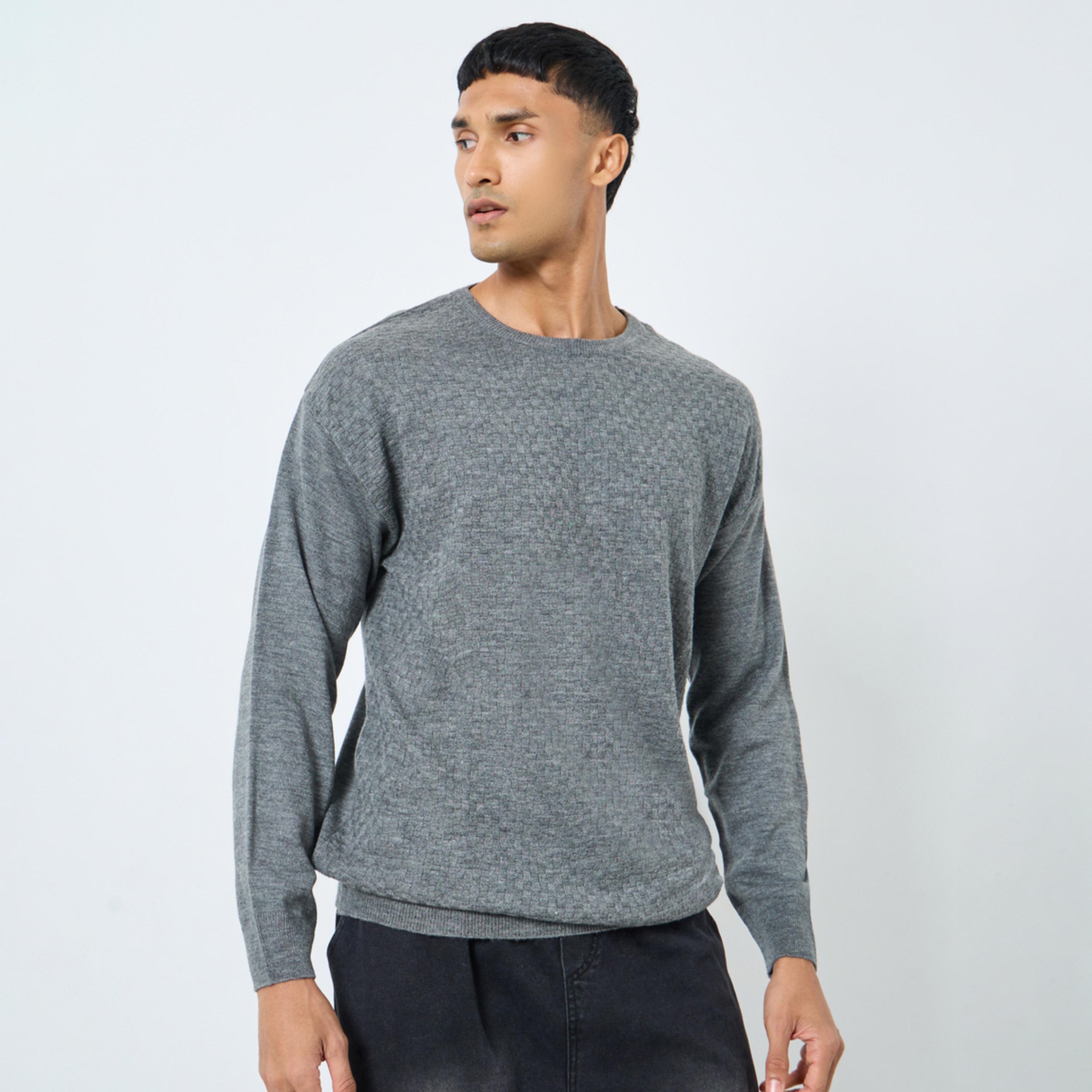 ستايلي - سترة رجالية رمادية محبوكة-men-clothing-sweatersandpullovers-image-1