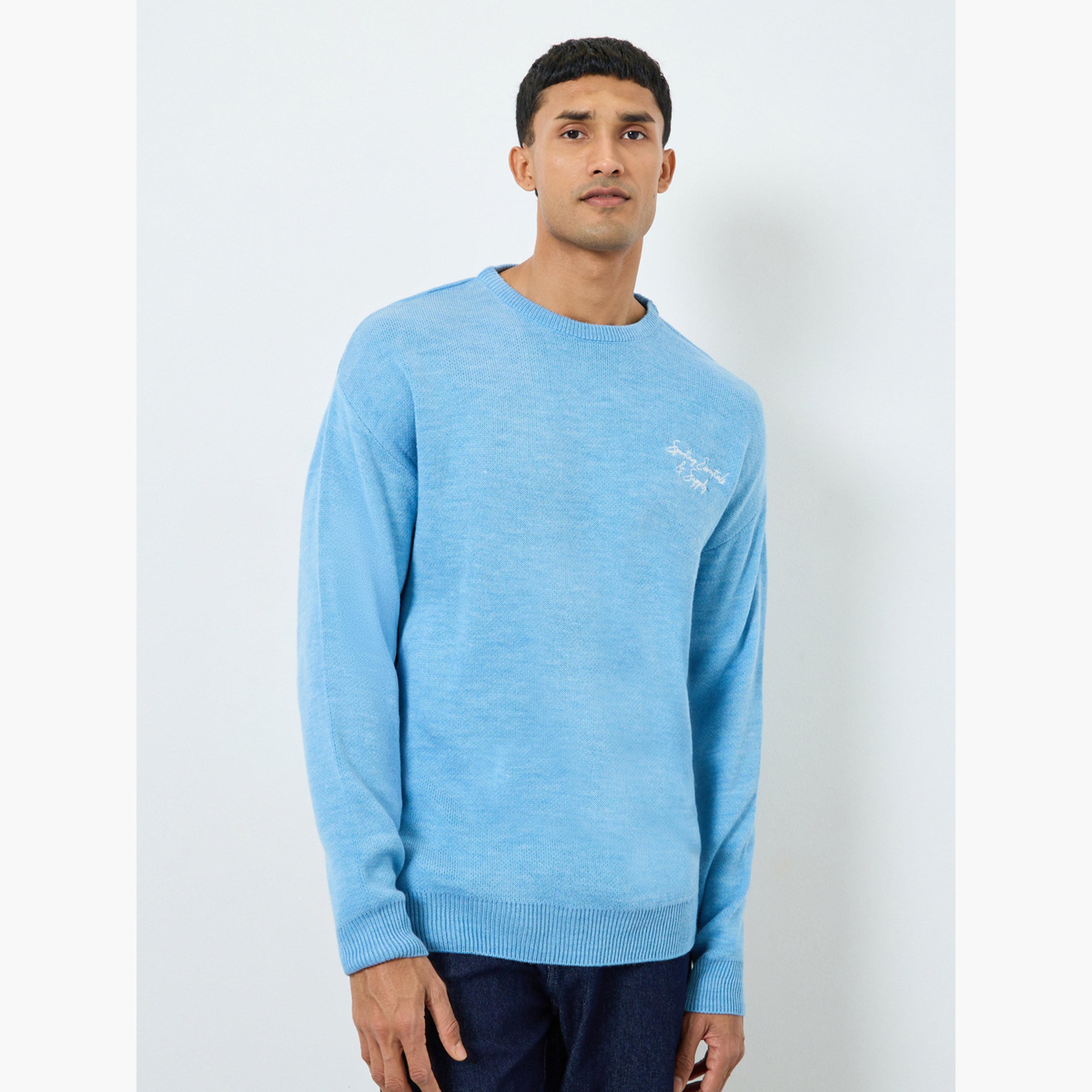 سويتر محبوك ومطرز-men-clothing-sweatersandpullovers-image-1
