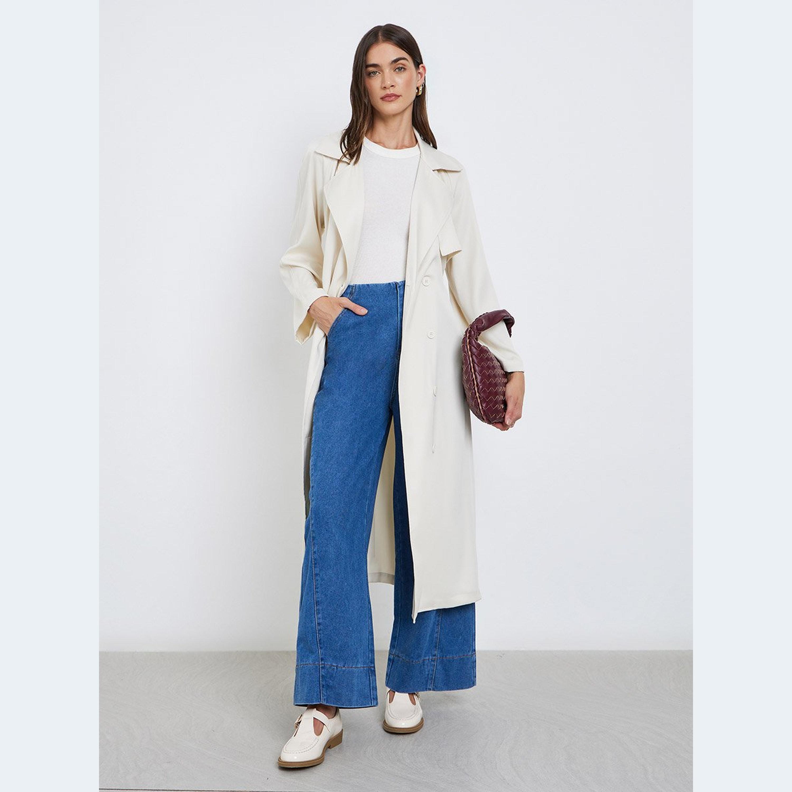 Styli Off-White Bleted Midi Trench Coat-women-clothing-coatsandjackets-coats-image-1
