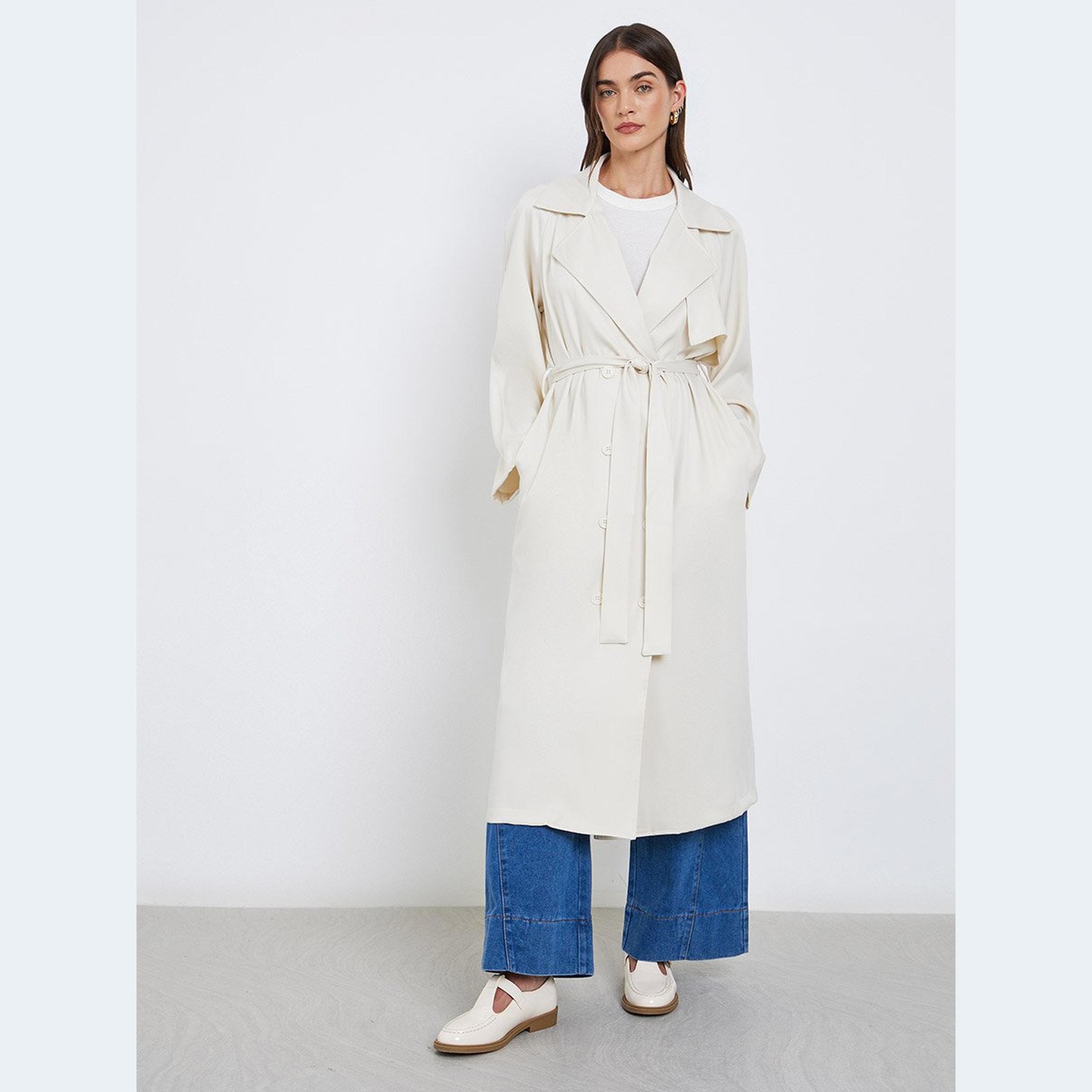 Styli Off-White Bleted Midi Trench Coat-women-clothing-coatsandjackets-coats-image-2