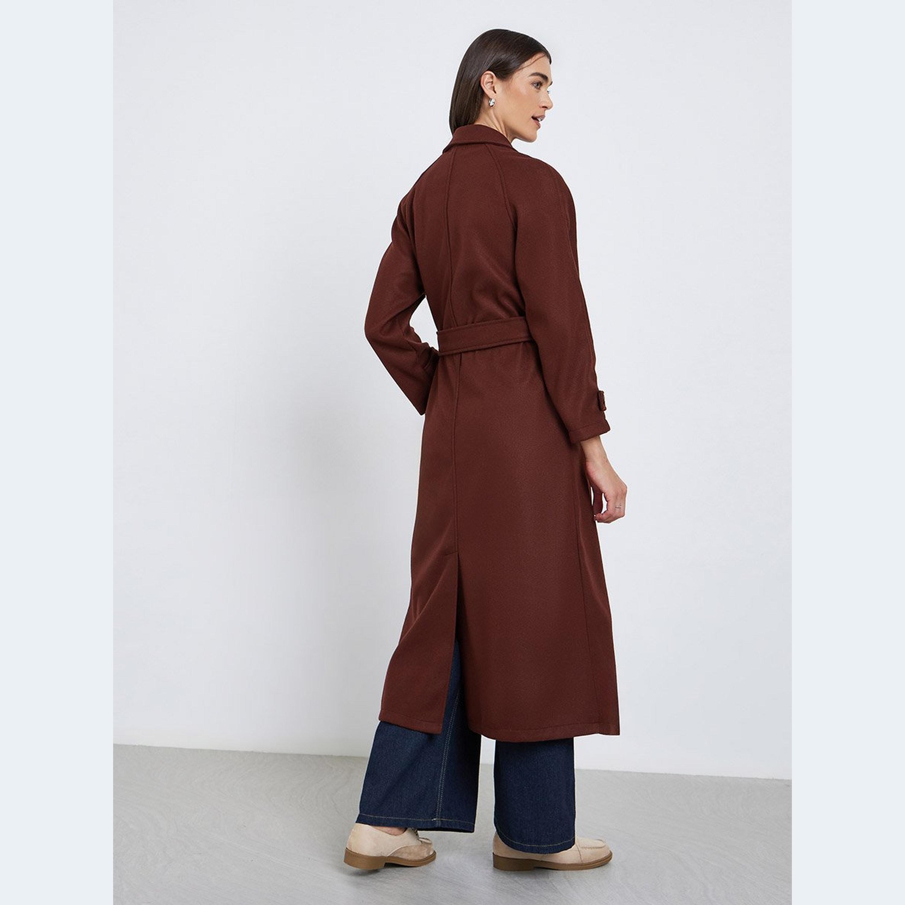 ستايلي - معطف ماكسي للنساء بقصّة عادية وصدئة-women-clothing-coatsandjackets-coats-image-4