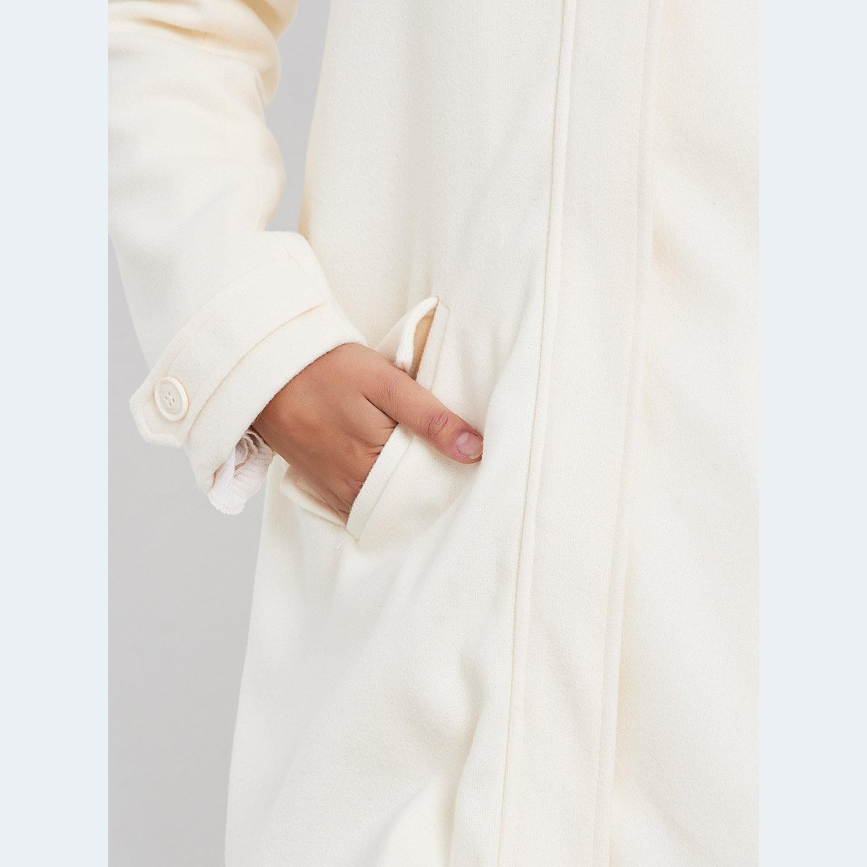 Styli Off White Longline Wool Like Coat with Faux Fur Trim-women-winterwear-coatsandjackets-coats-image-4
