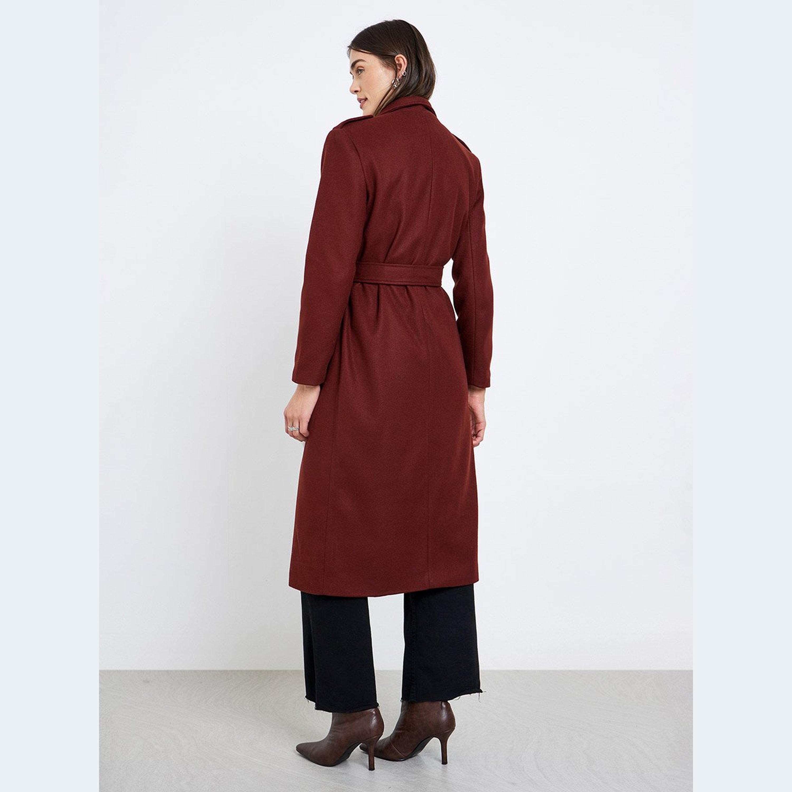 Styli Regular Fit Belted Trench Wool Coat-women-clothing-coatsandjackets-coats-image-4