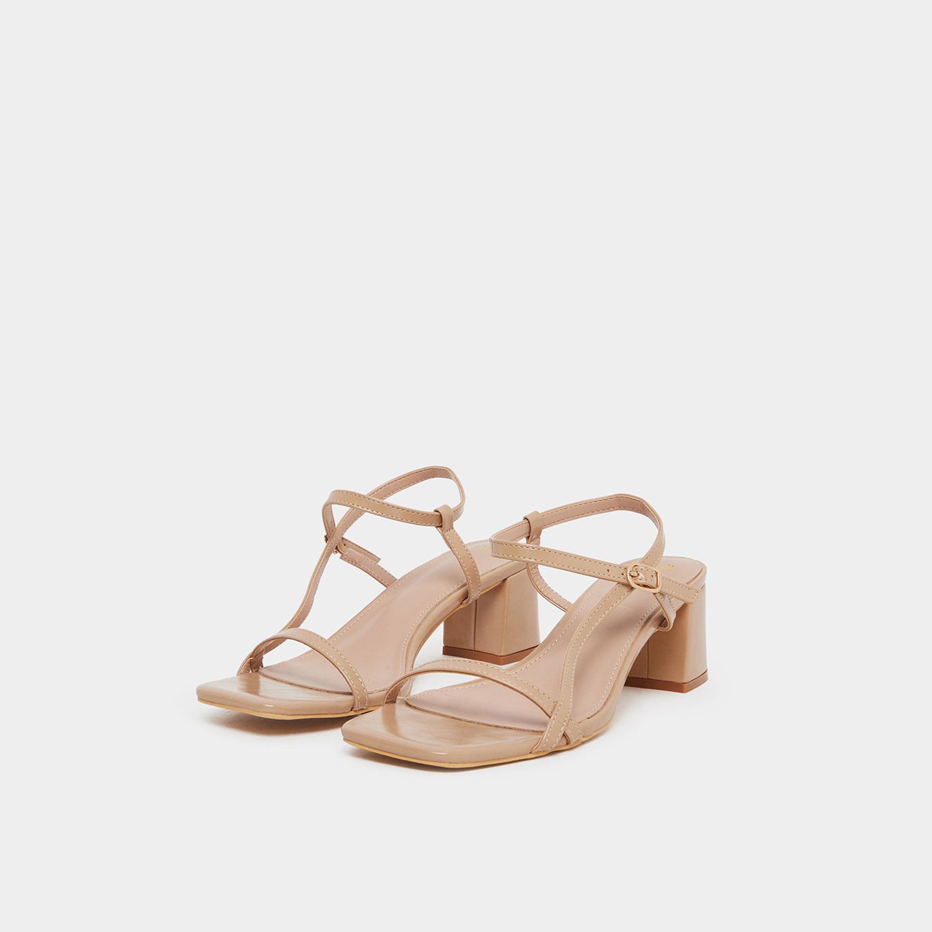 ستايلي - صندل بيج كعب مربع حزام خلفي-women-shoes-sandals-heeled-image-1