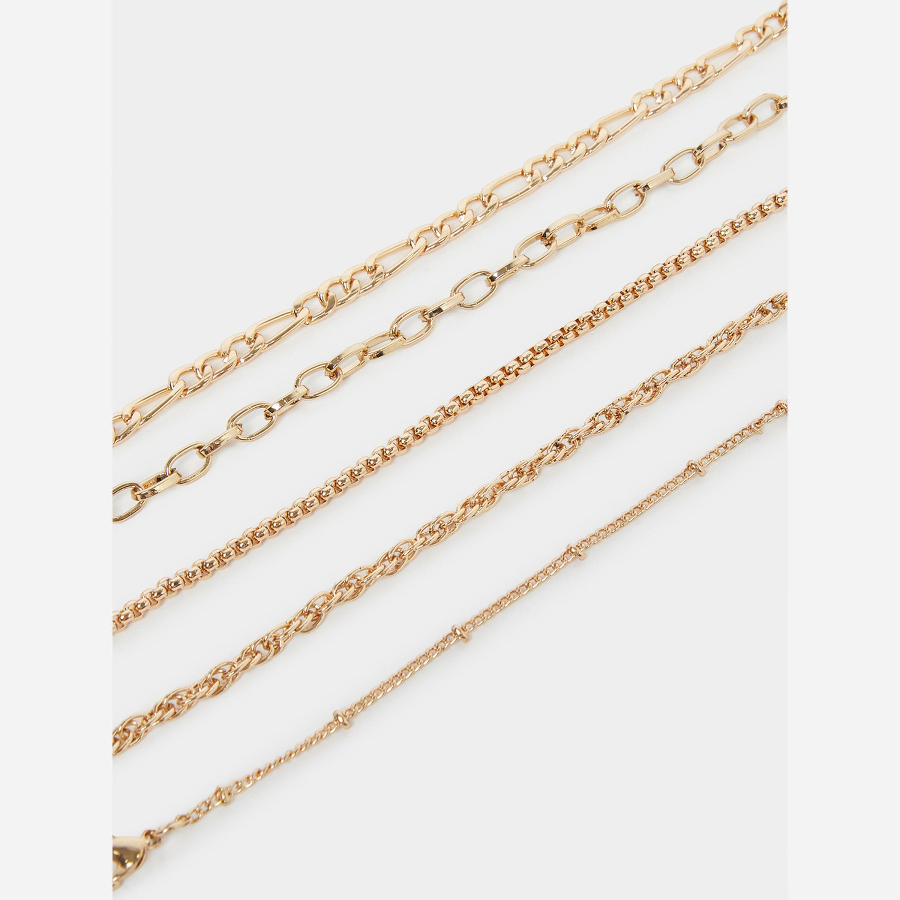 ستايلي - مجموعة من 6 أساور سلسلة متنوعة-women-watchesandjewellery-jewellery-banglesandbracelets-image-5