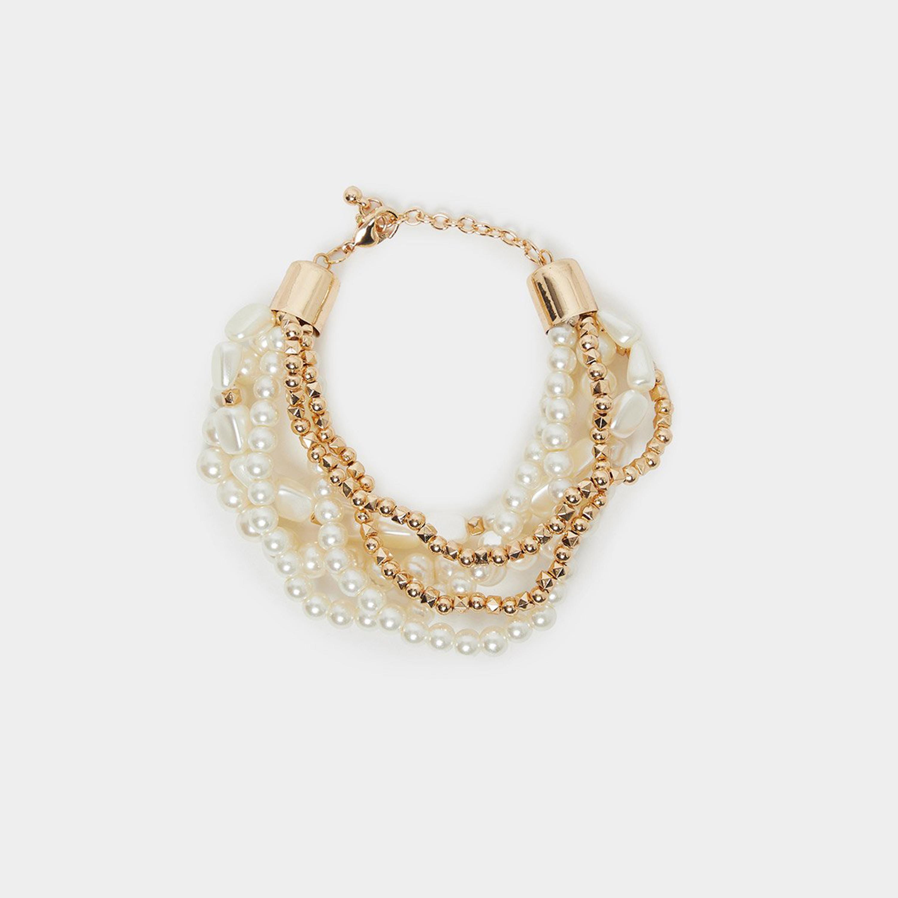 سوار يد مُنمق بلؤلؤ صناعي-women-watchesandjewellery-jewellery-banglesandbracelets-image-1