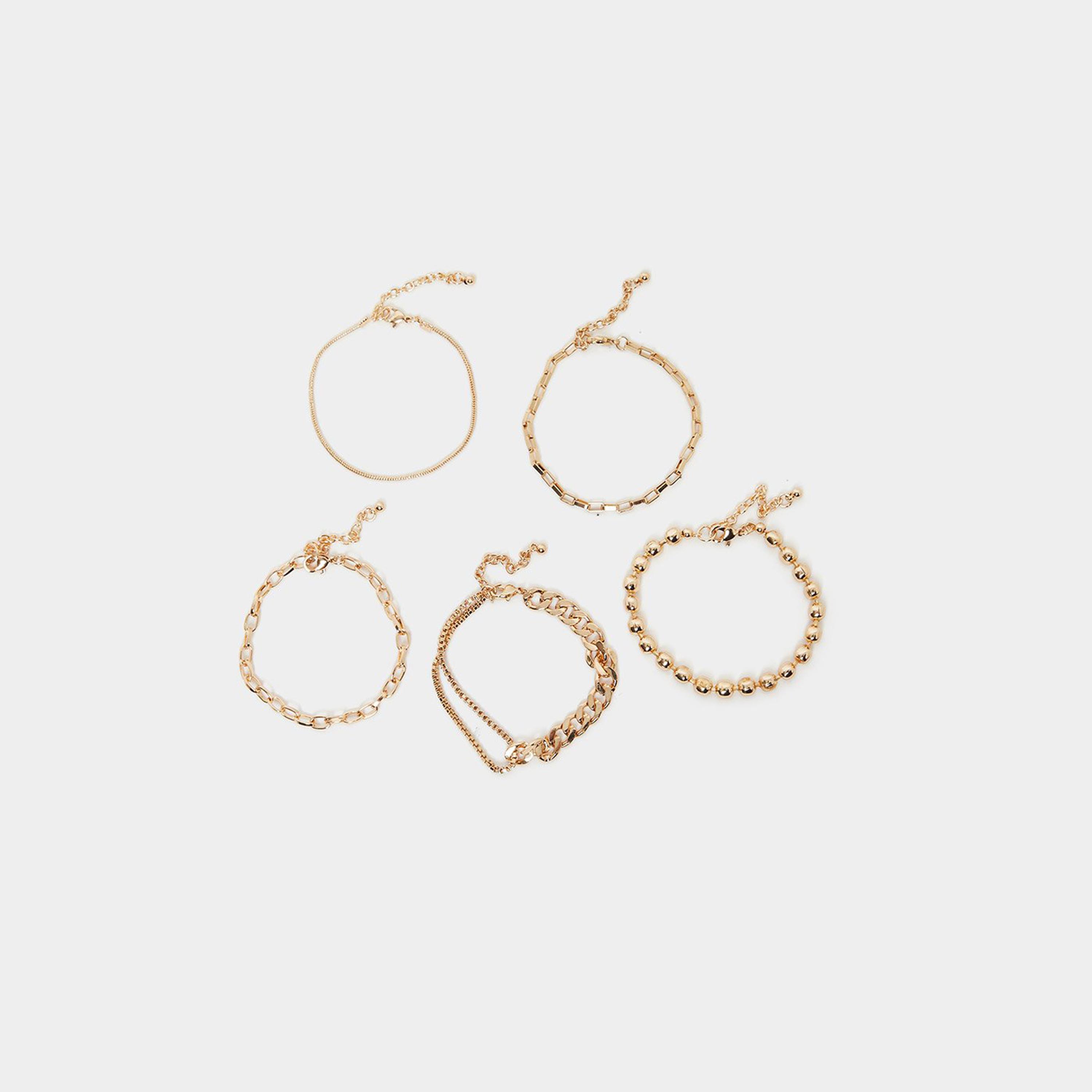 مجموعة من 5 - سوار يد كاجوال-women-watchesandjewellery-jewellery-banglesandbracelets-image-1